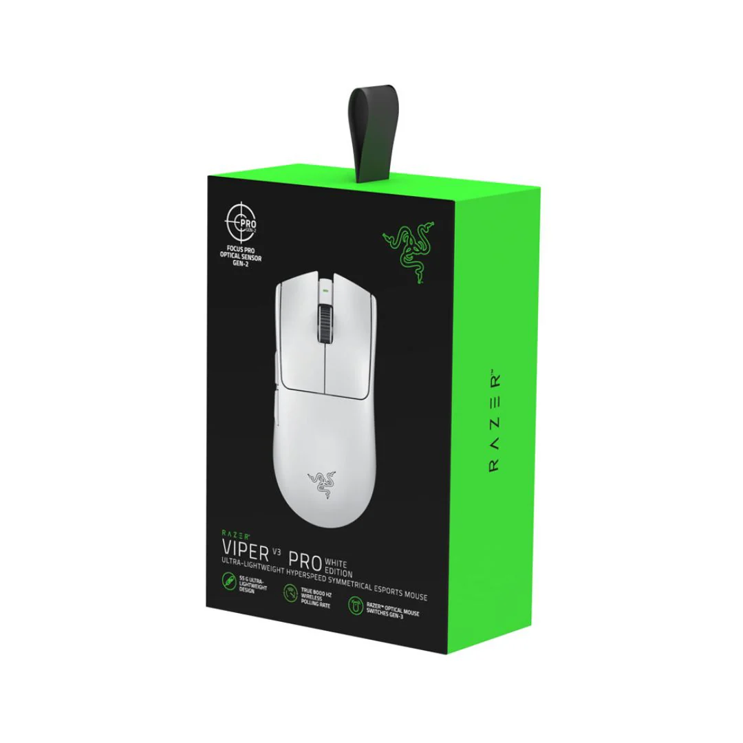 Razer Viper V3 PRO Gaming Mouse - White - Image 3