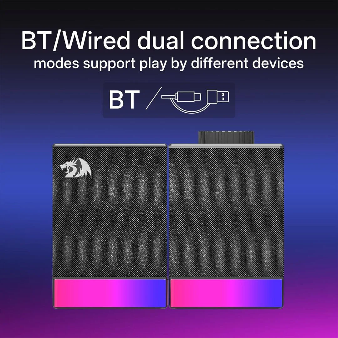Redragon Glyph GS517 RGB Wireless Desktop Speakers - Image 2
