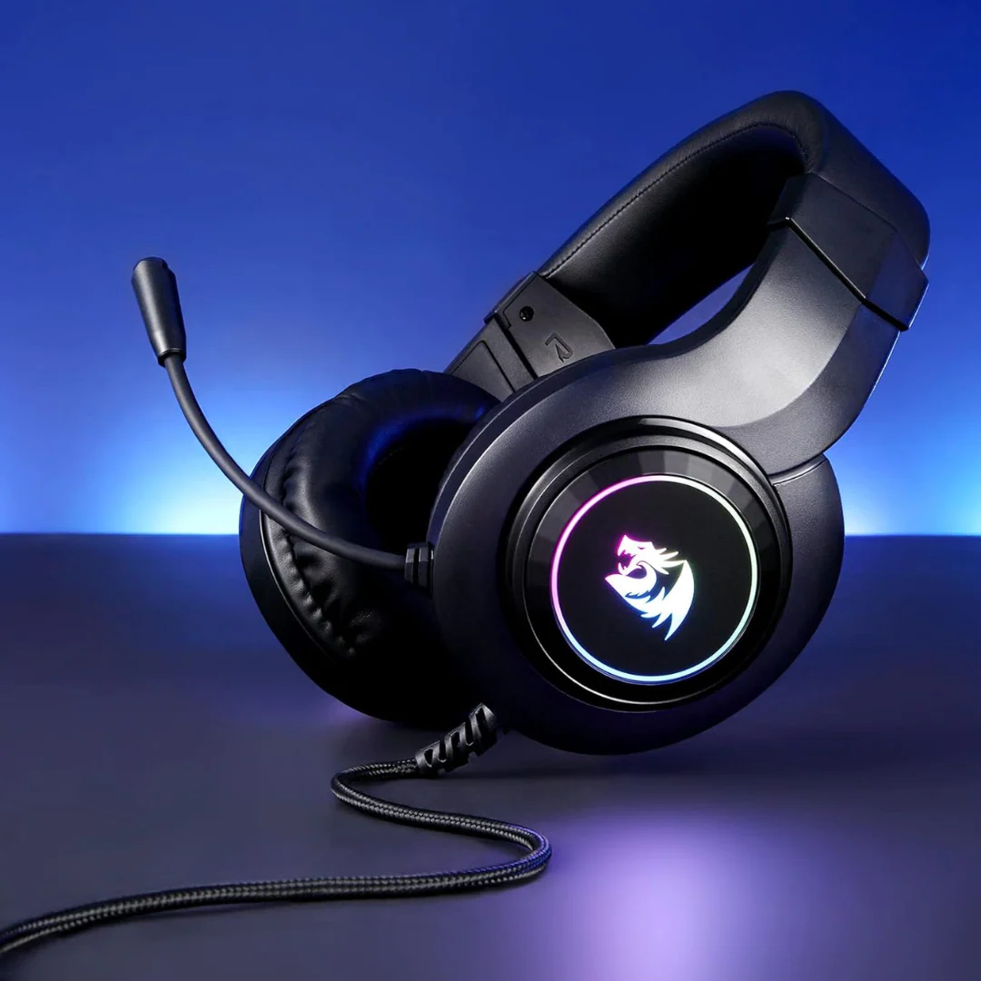 Redragon H260 RGB Wired Gaming Headset - Black - Image 4