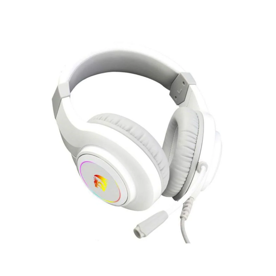 Redragon H260-W RGB Wired Gaming Headset - White - Image 2