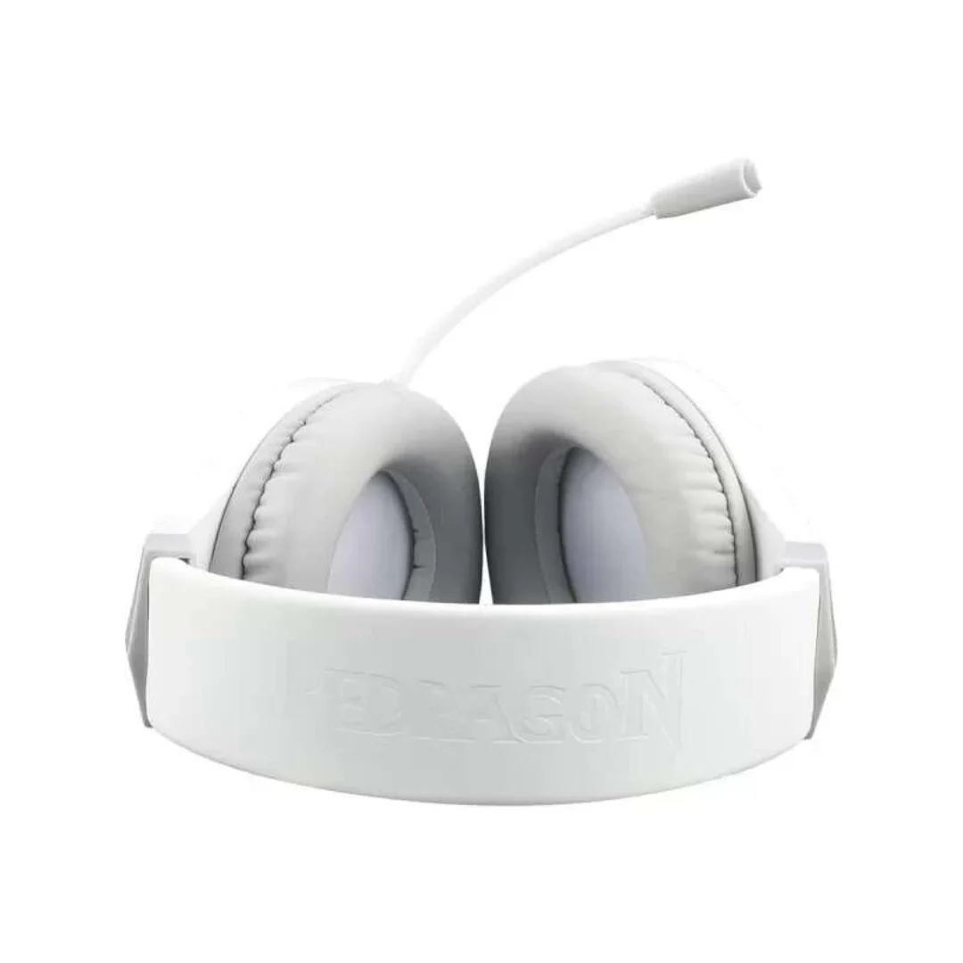 Redragon H260-W RGB Wired Gaming Headset - White - Image 4