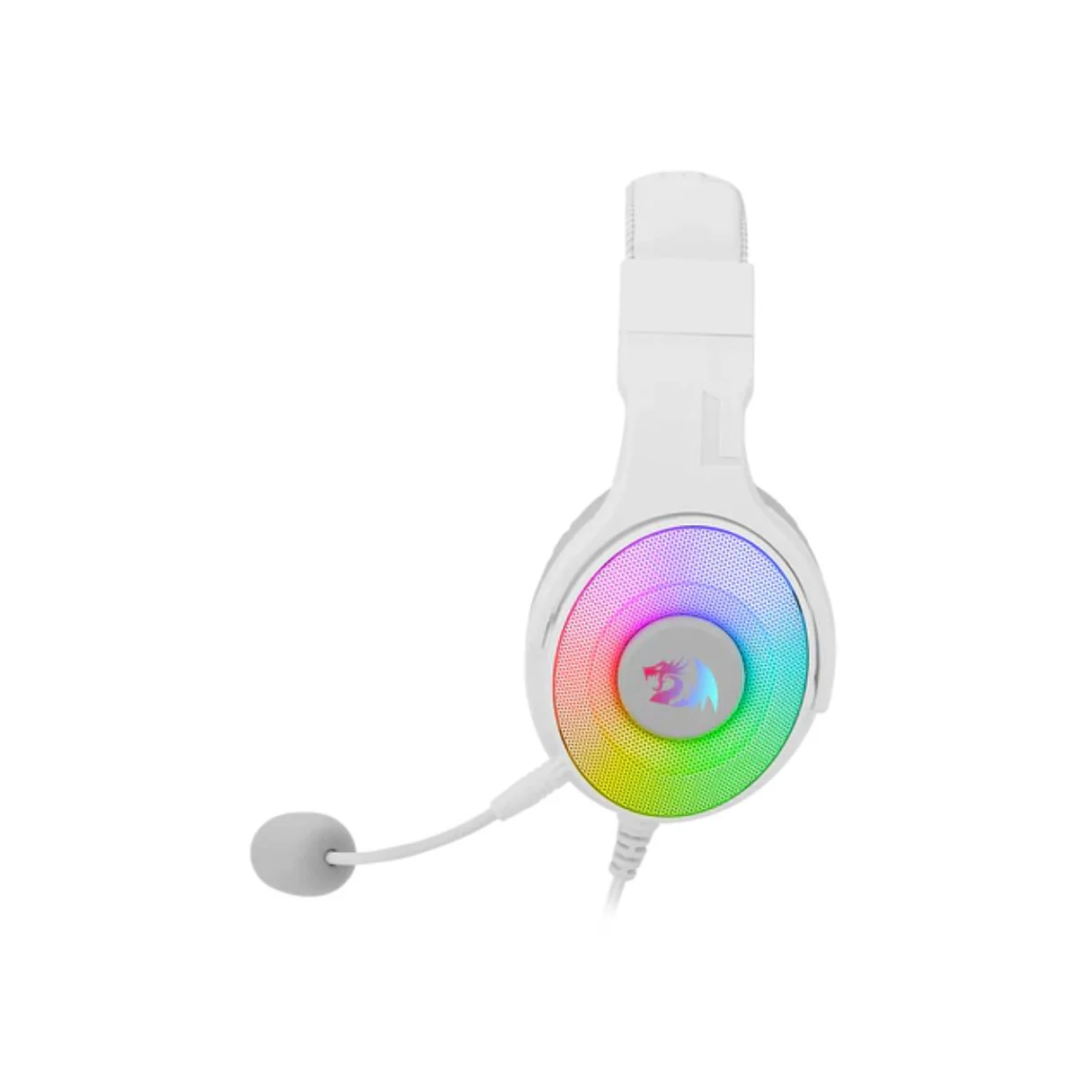 Redragon H350W Pandora RGB Wired Gaming Headset - White - Image 2