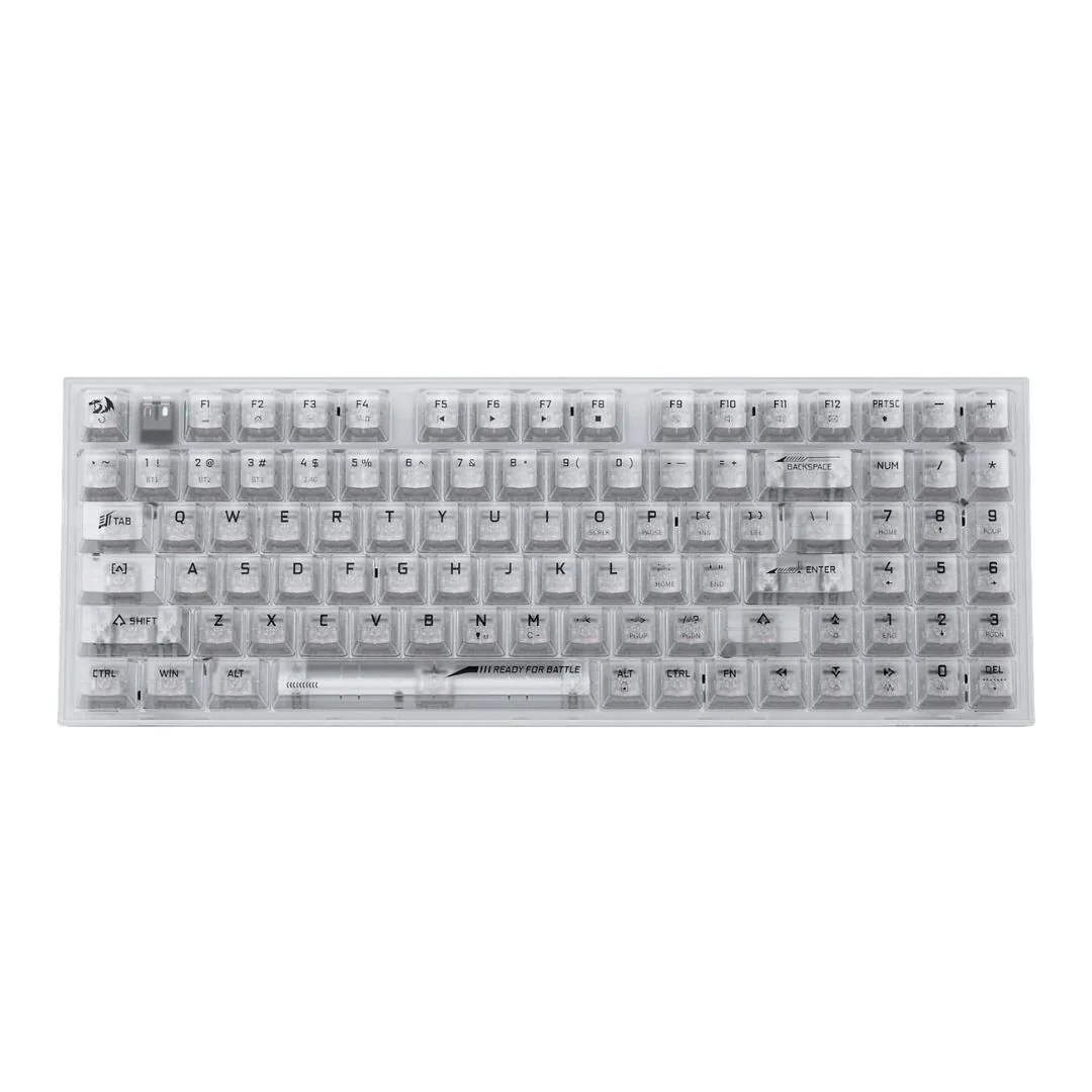 Redragon IRELIA K658CT PRO RGB 90%, USB-C wired, BT , 2.4 GHz wireless Translucent Crystal Switch - Image 4