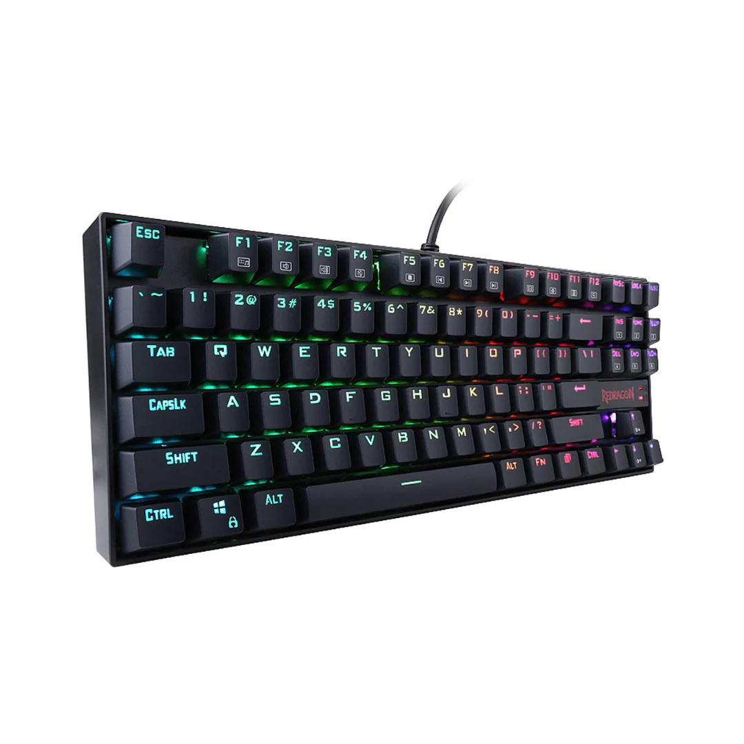 Redragon K552-RGB, Kumara, 80%, Wired, Red Switches - Black - Image 3
