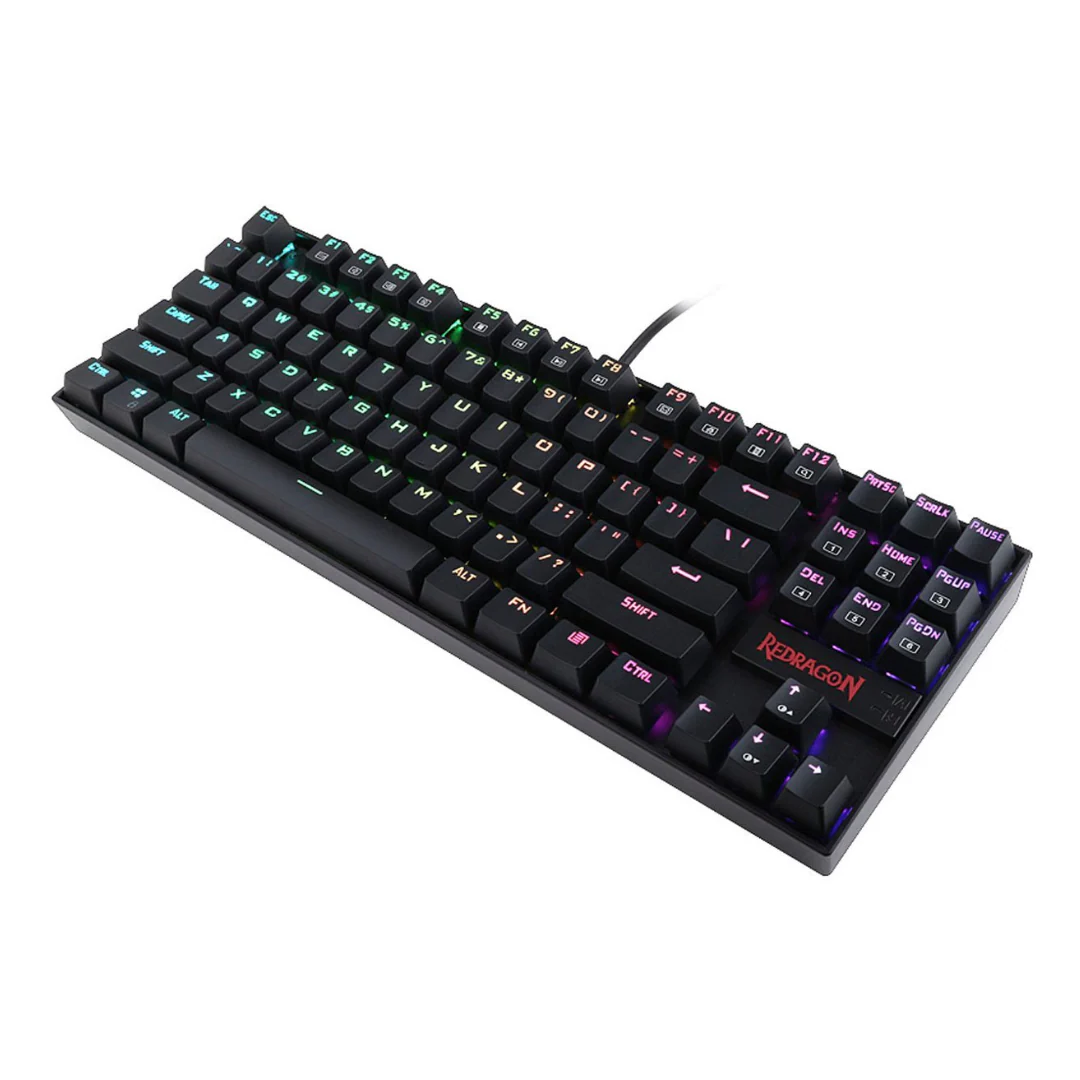 Redragon K552-RGB, Kumara, 80%, Wired, Red Switches - Black - Image 4