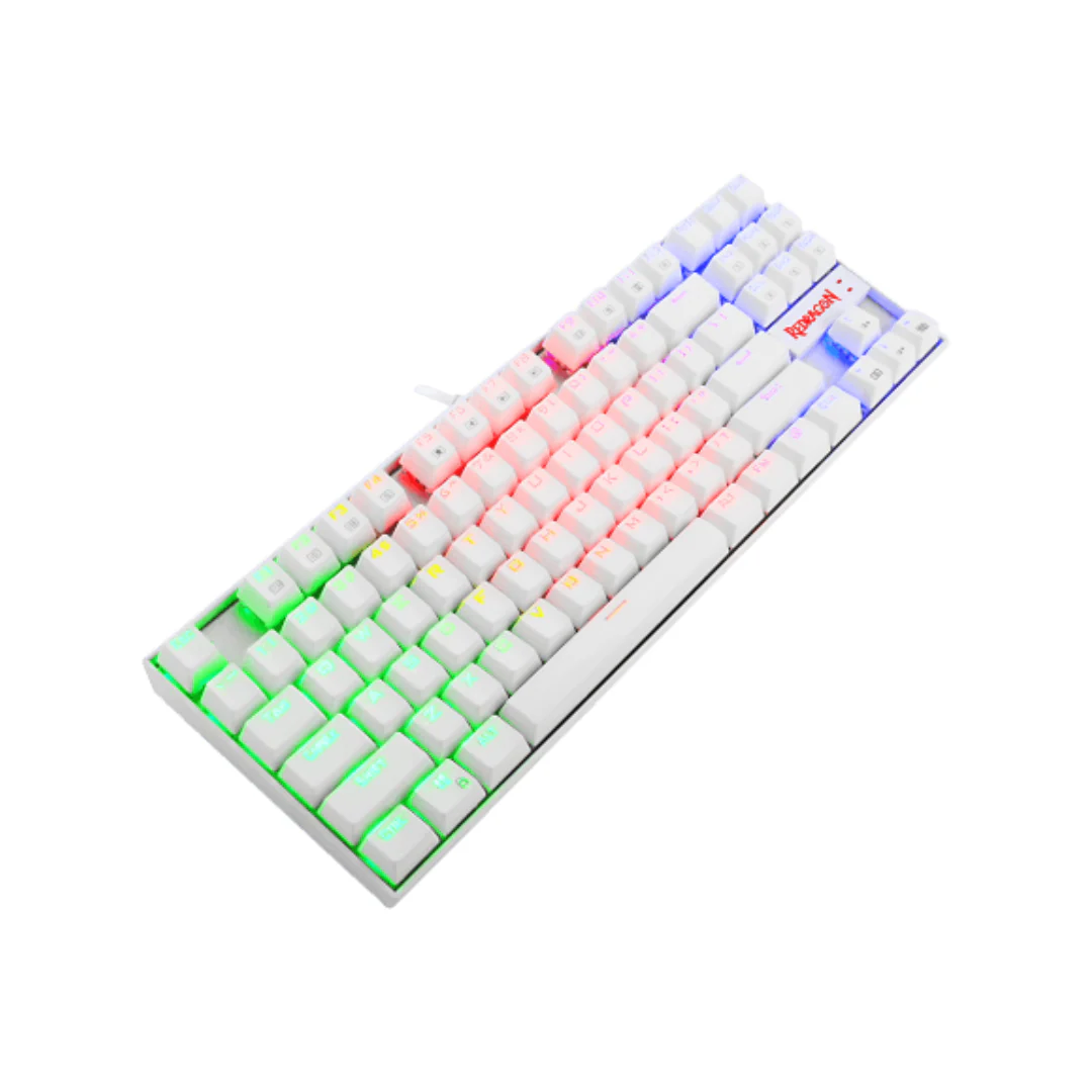 Redragon K552W-RGB, Kumara, 80%, Wired, Red Switches - White - Image 3