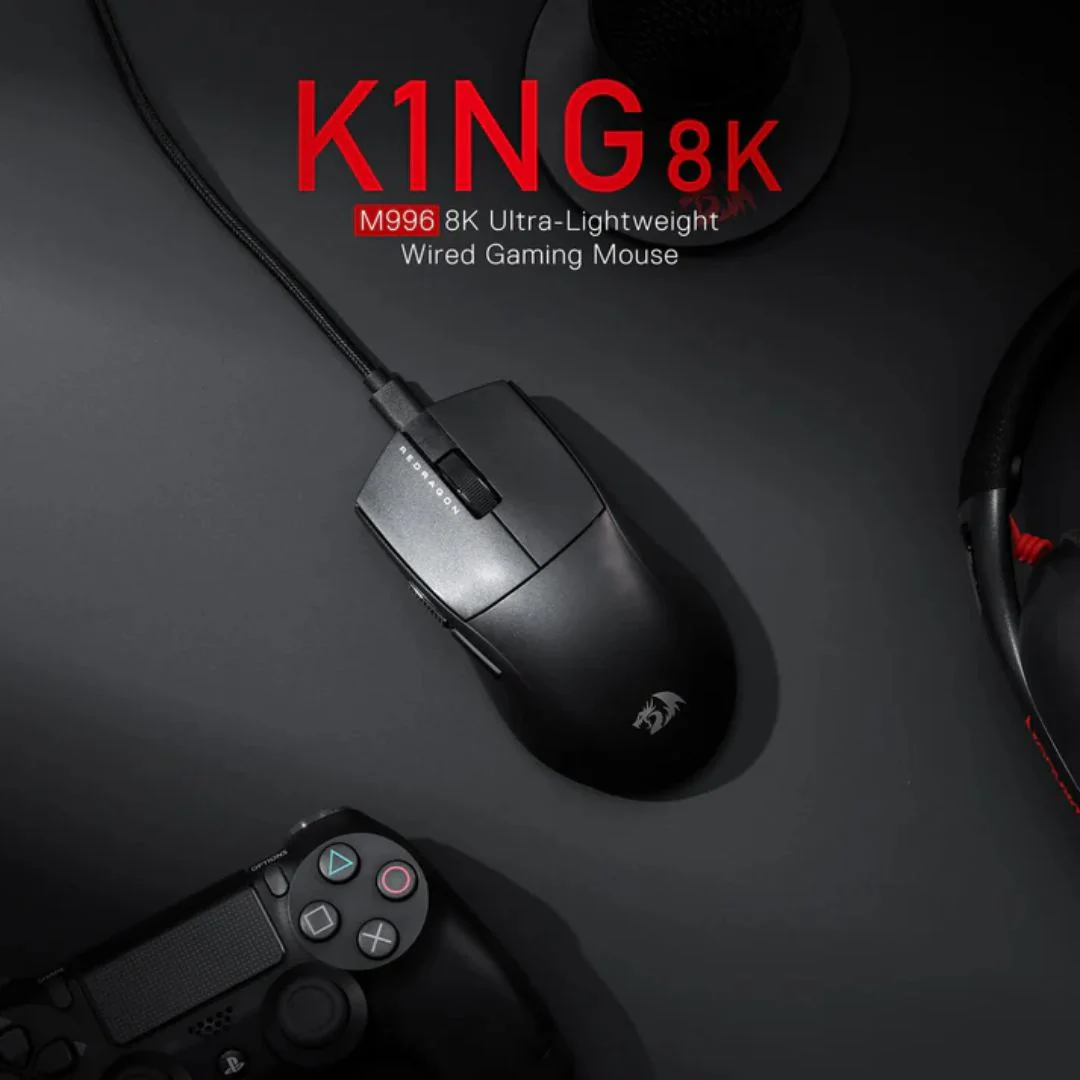 Redragon M996 K1NG Gaming Mouse - Black - Image 2