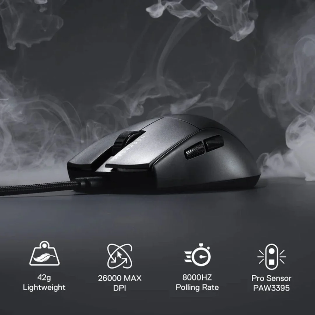 Redragon M996 K1NG Gaming Mouse - Black - Image 3