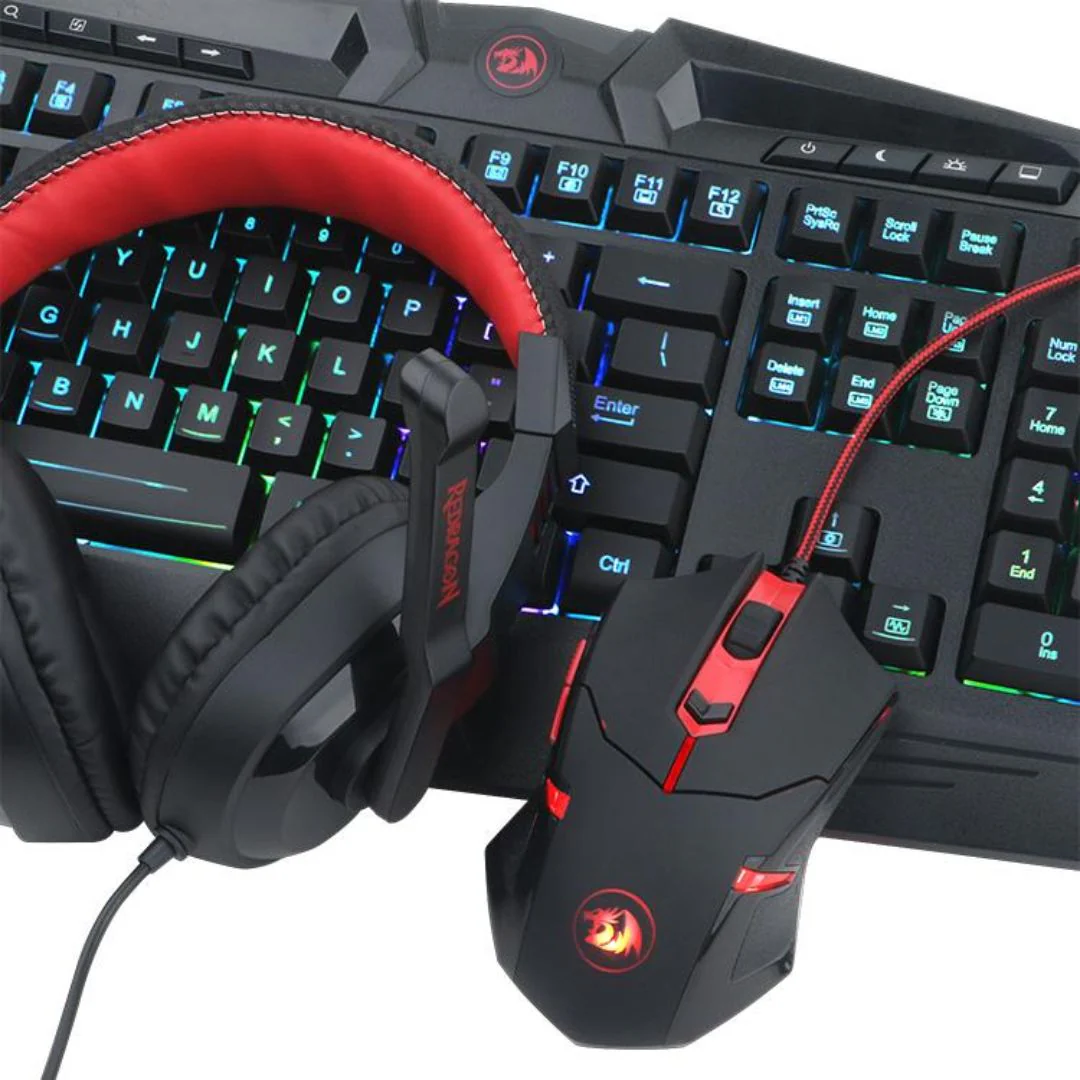 Redragon S101-BA 4-IN-1 Full Gaming Combo - Black - Image 2