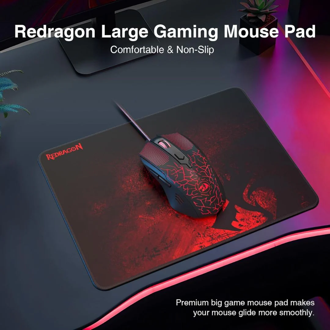 Redragon S107-BA Gaming Keyboard & Mice Combo Wired - Black - Image 5