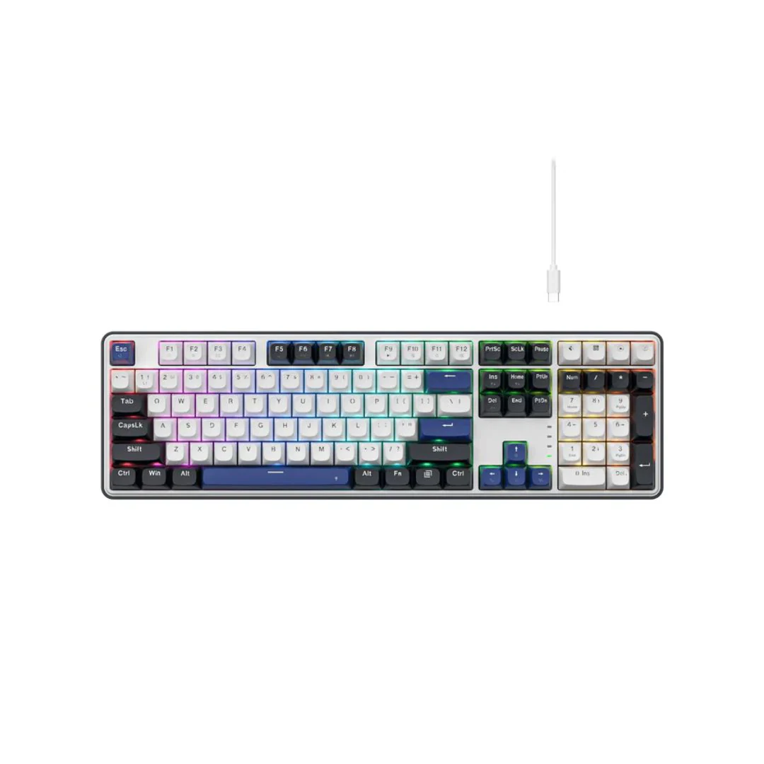 Redragon Wyvern K689WBB Mechanical Keyboard - Panda - Image 2