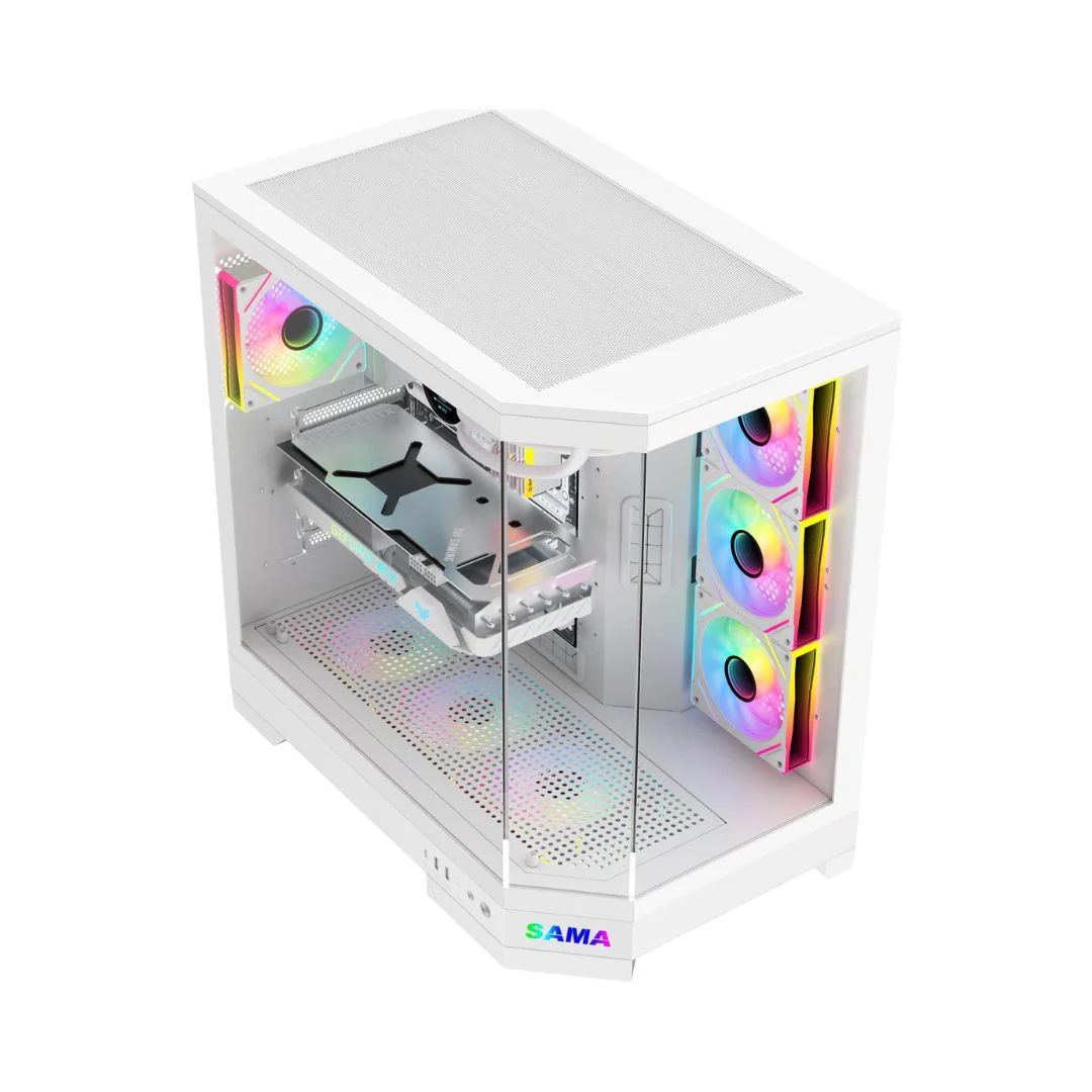 SAMA Neview 3021 Mid Tower Case ATX - White - Image 2