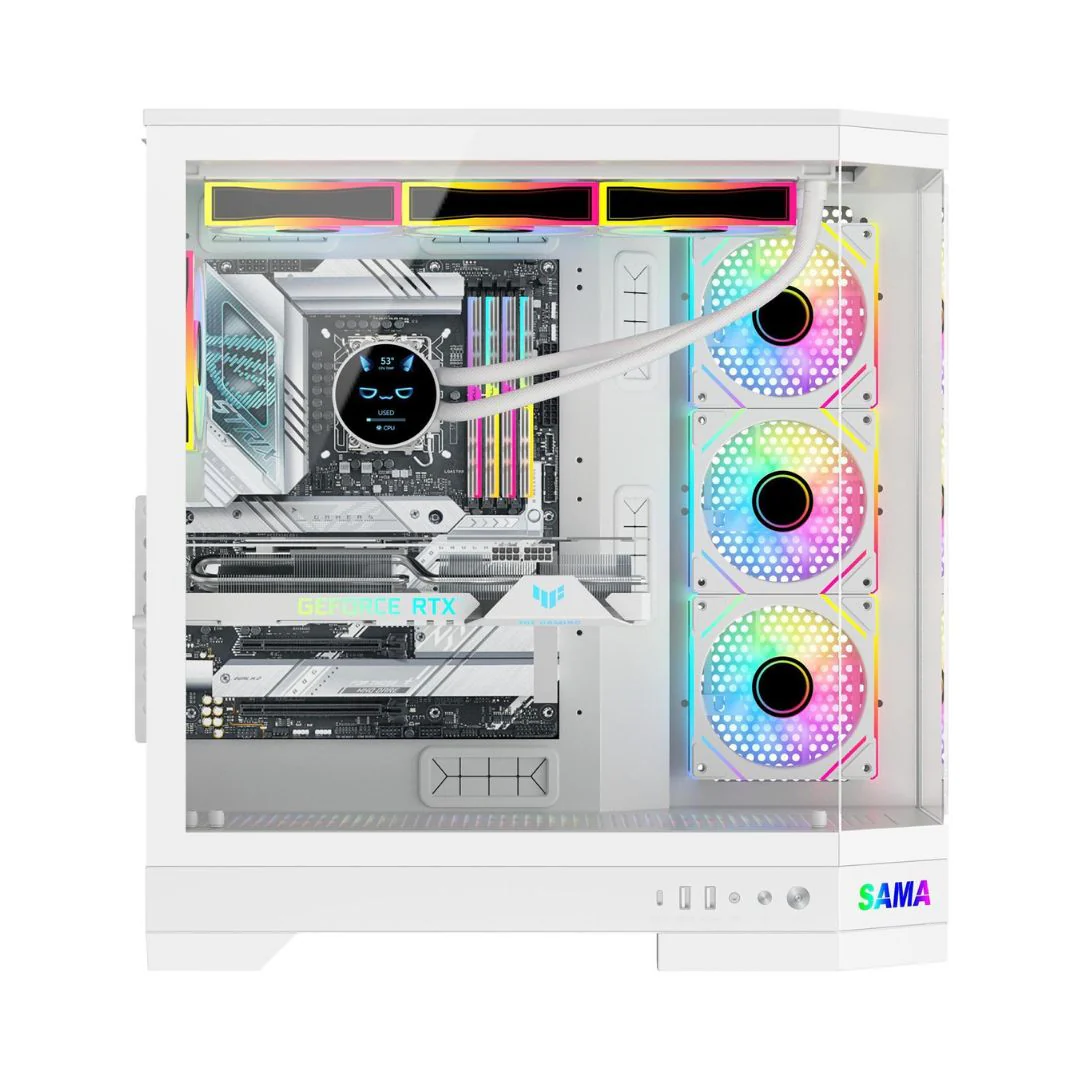SAMA Neview 3021 Mid Tower Case ATX - White - Image 7