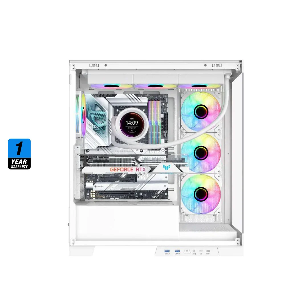 SAMA SM360 PRO ARGB Liquid CPU Cooler - White - Image 4