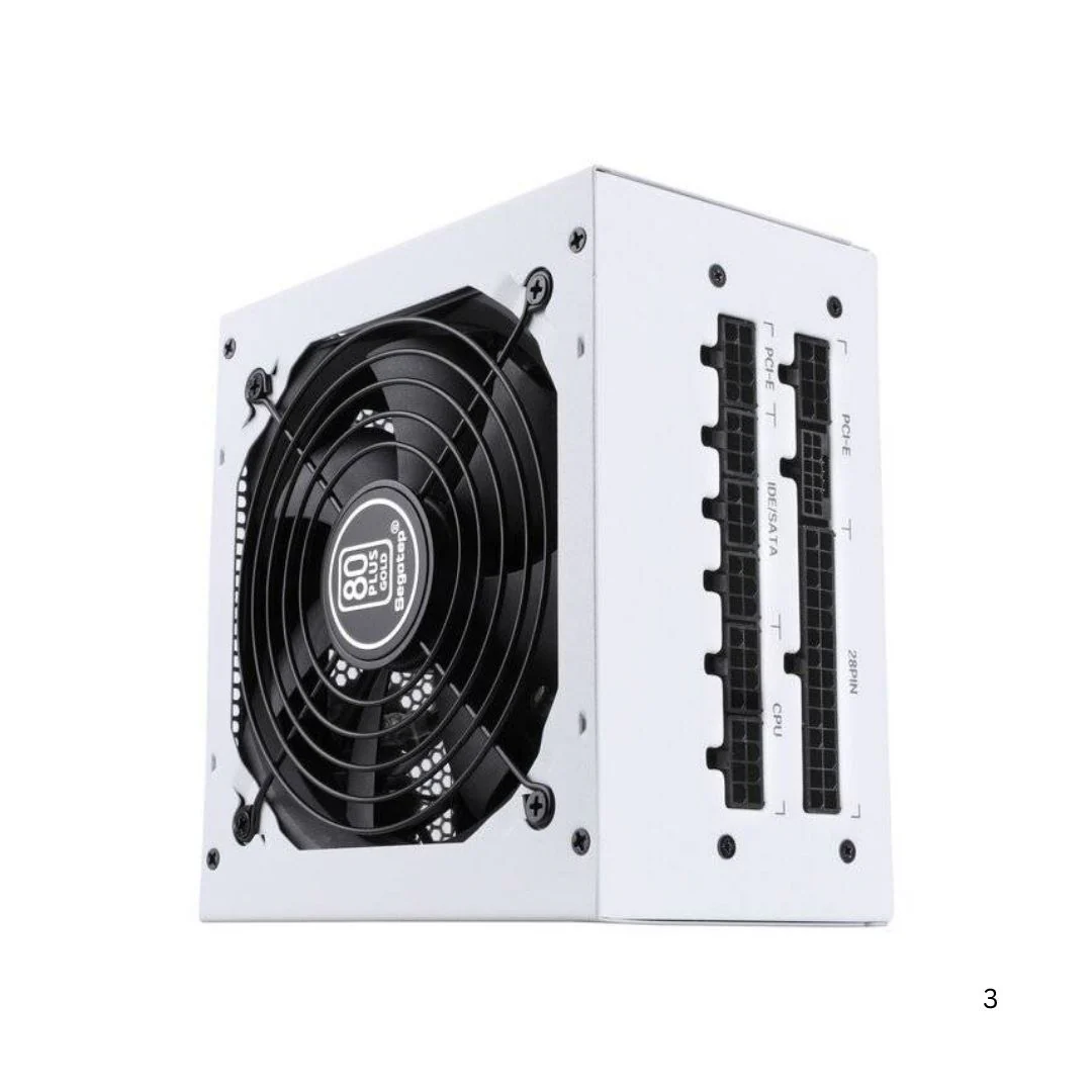 Segotep GM750W 750W Gold 80+ Full Modular, PCIe 5.0 & ATX 3.0 - White - Image 3