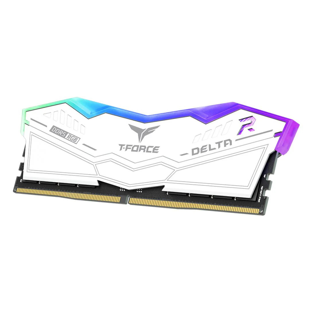 TEAMGROUP T-Force Delta RGB DDR5 Ram 32GB (2x16GB) 6000MHz CL38 - White - Image 4