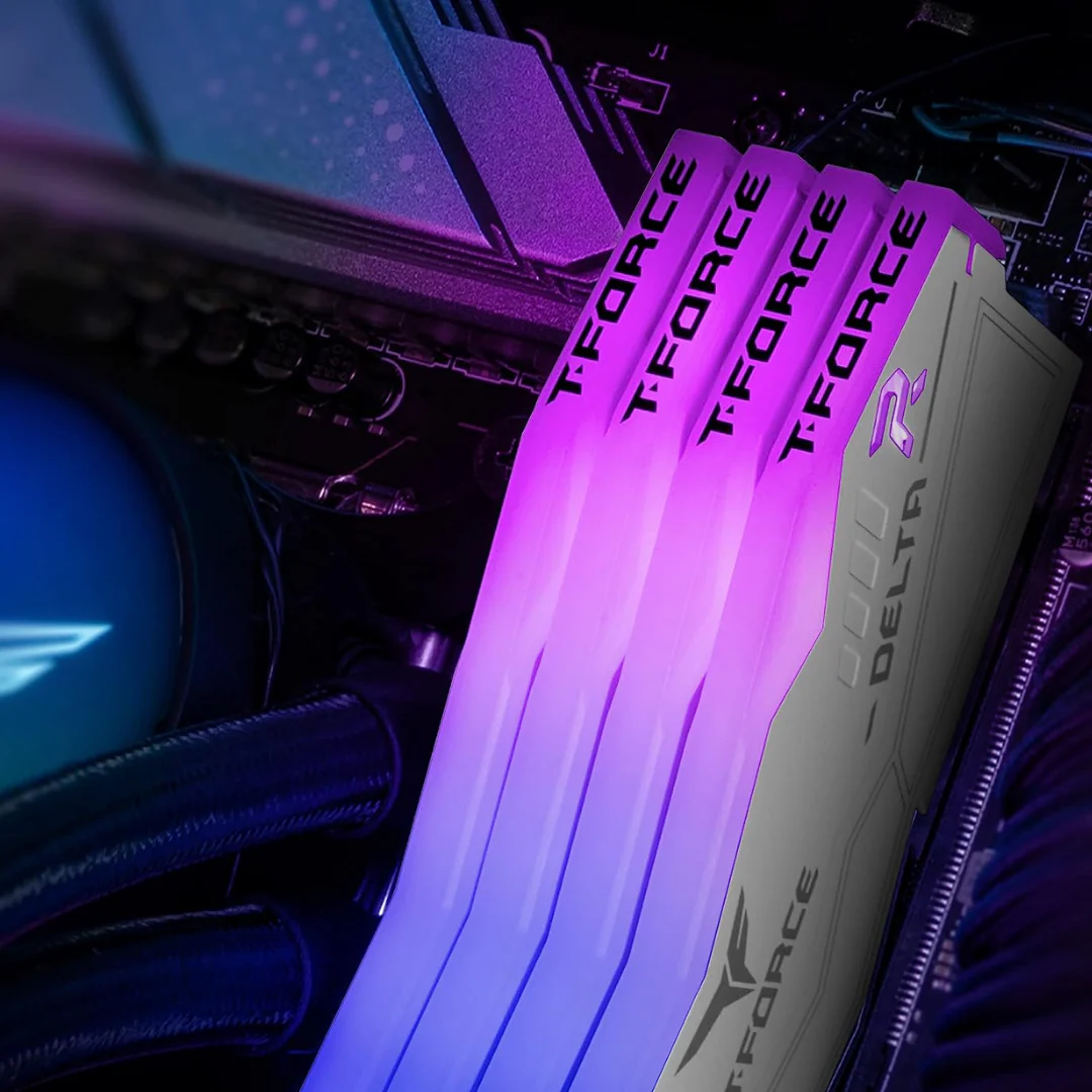 TEAMGROUP T-Force Delta RGB DDR5 Ram 32GB (2x16GB) 6000MHz CL38 - White - Image 7