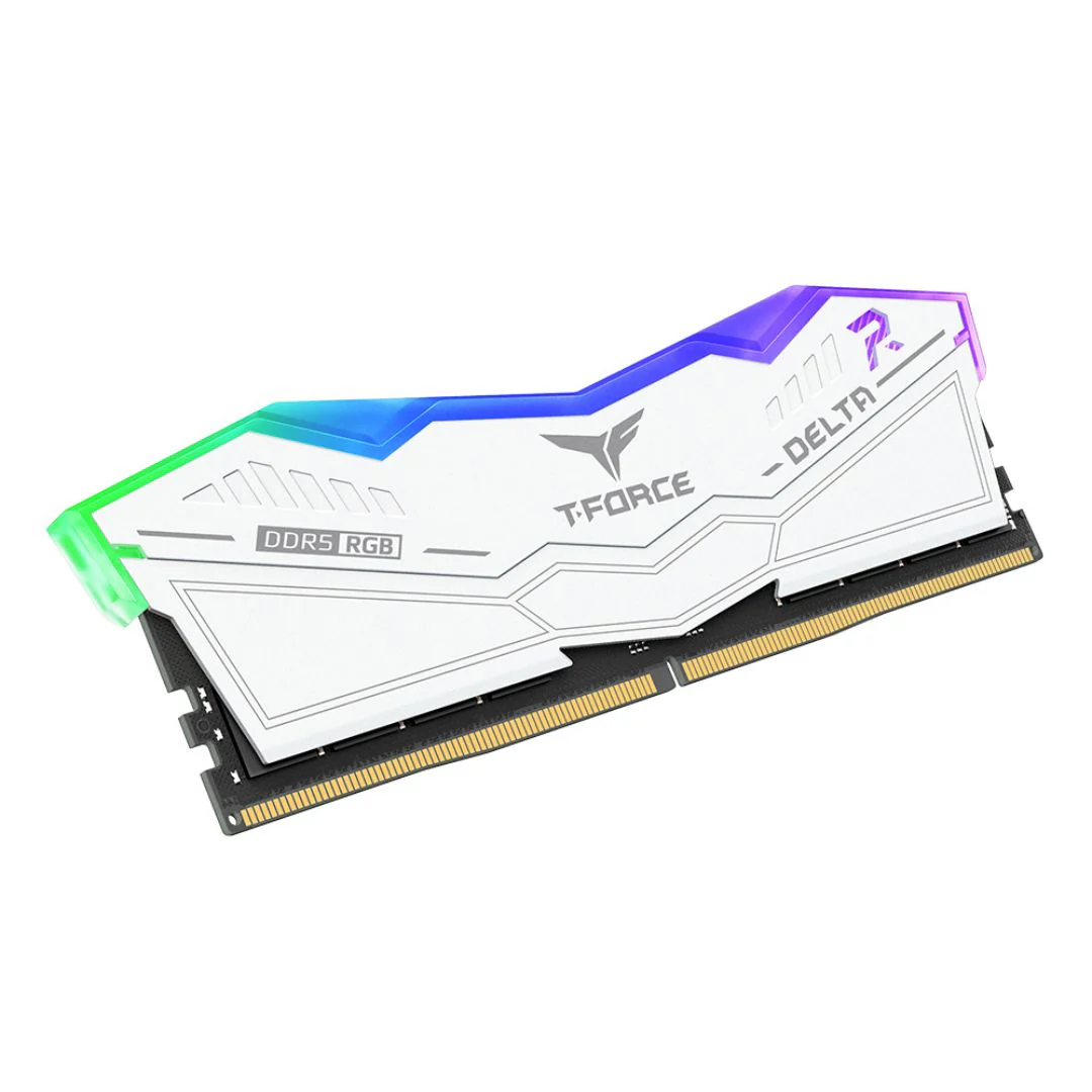 TEAMGROUP T-Force Delta RGB DDR5 Ram 64GB (2x32GB) 6000MHz CL38 - White - Image 3