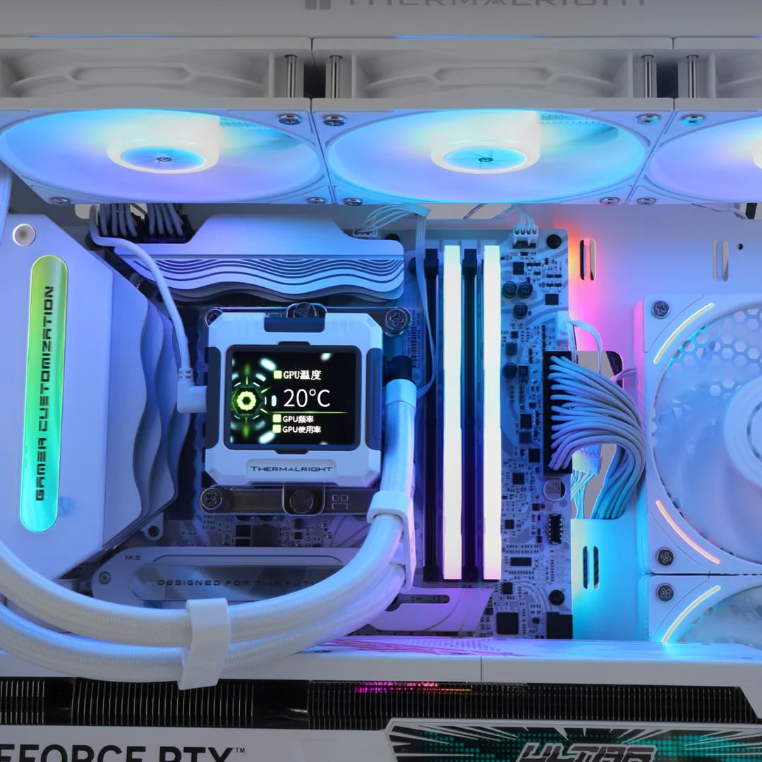 Thermalright Frozen Warframe 360 ARGB Liquid CPU Cooler - White - Image 5