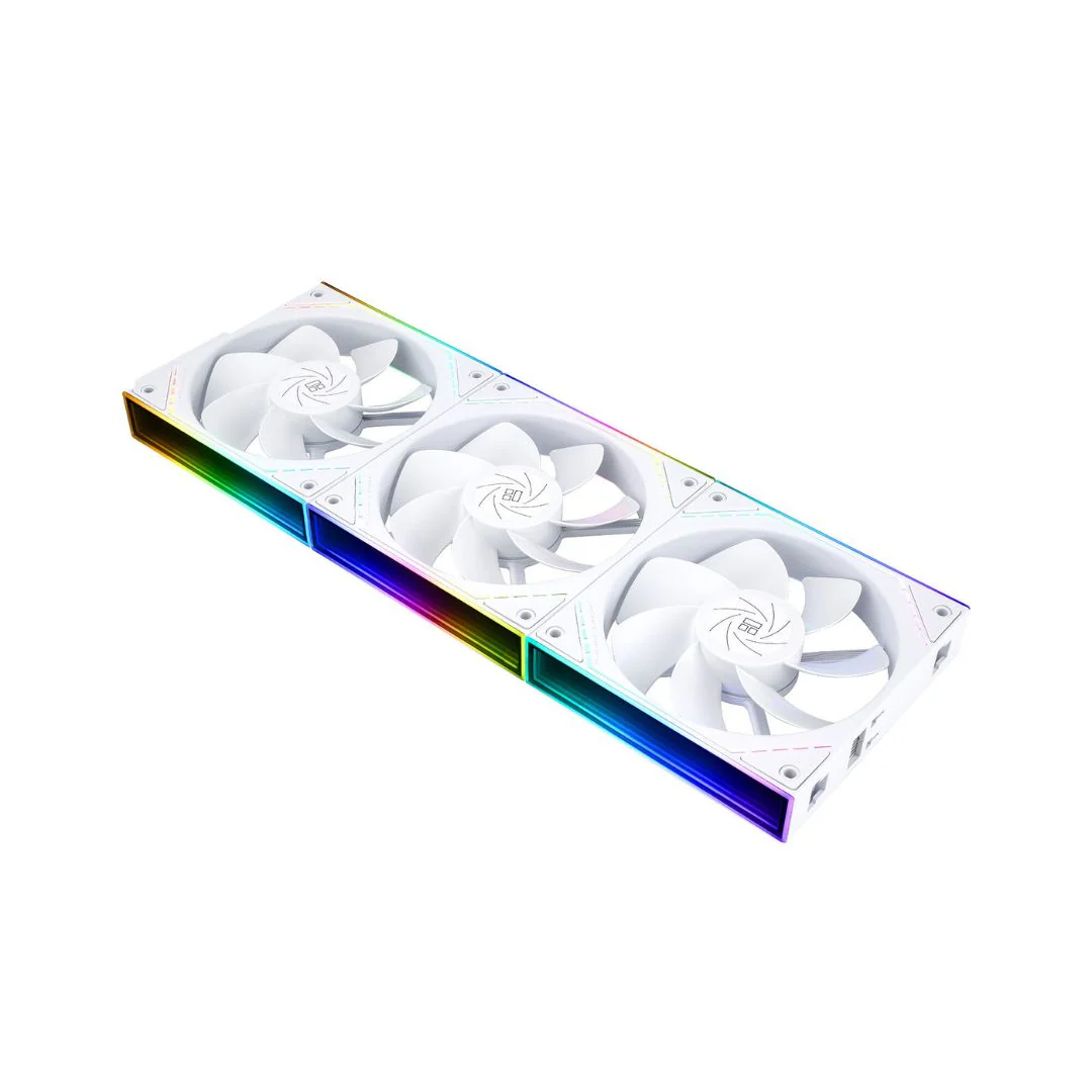 Thermalright TL-M12QR X3 Reverse Fan Kit 120mm 3 Fan ARGB - White - Image 5