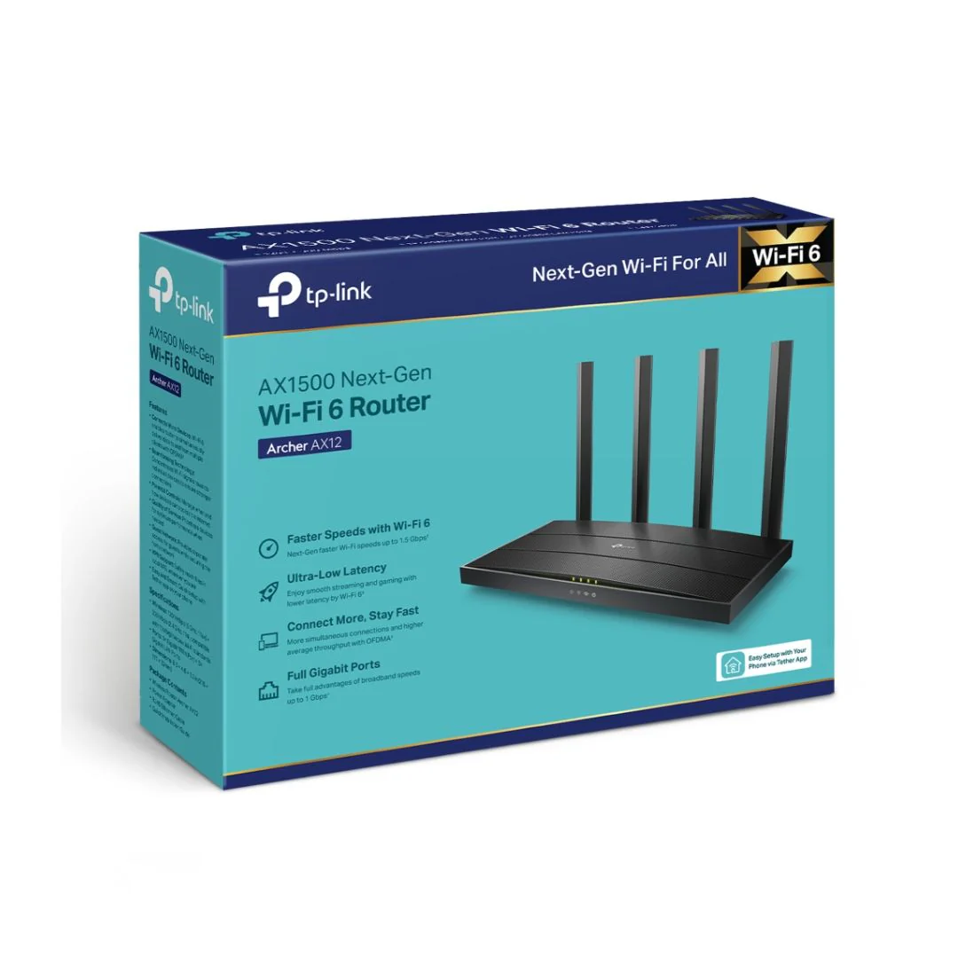TP-Link Archer AX12, AX1500 Wi-Fi 6 Router - Image 4