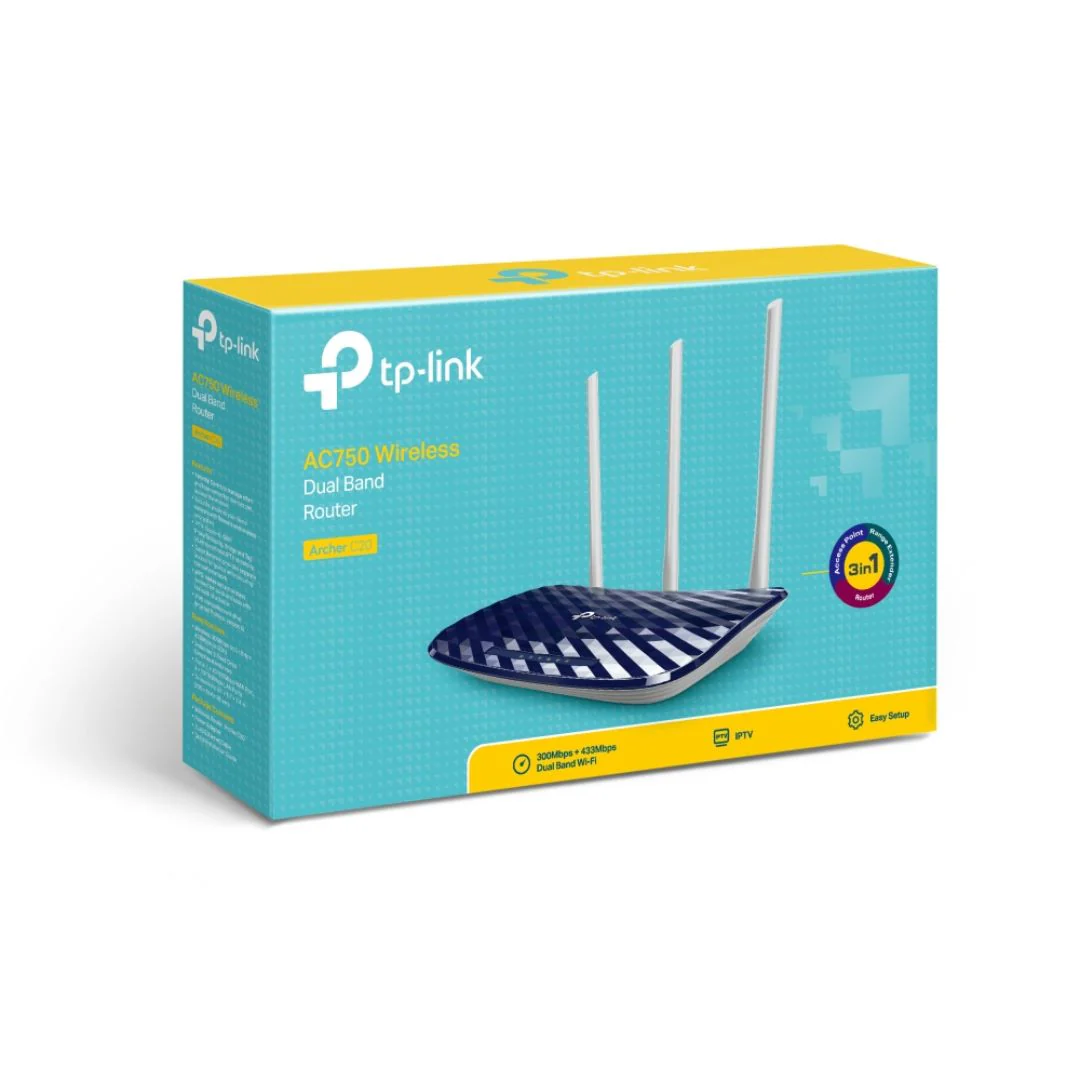 TP-Link Archer C20, AC750 Wi-Fi 5 Router - Image 4