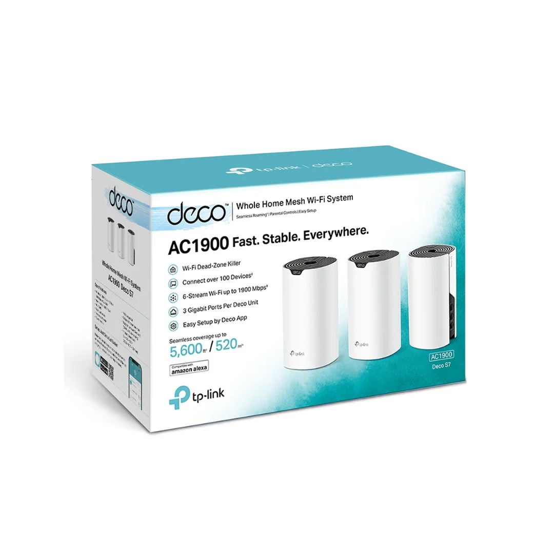 TP-Link Deco S7 AC1900 Whole Home Mesh Wi-Fi 5 System 3-Pack - Image 4