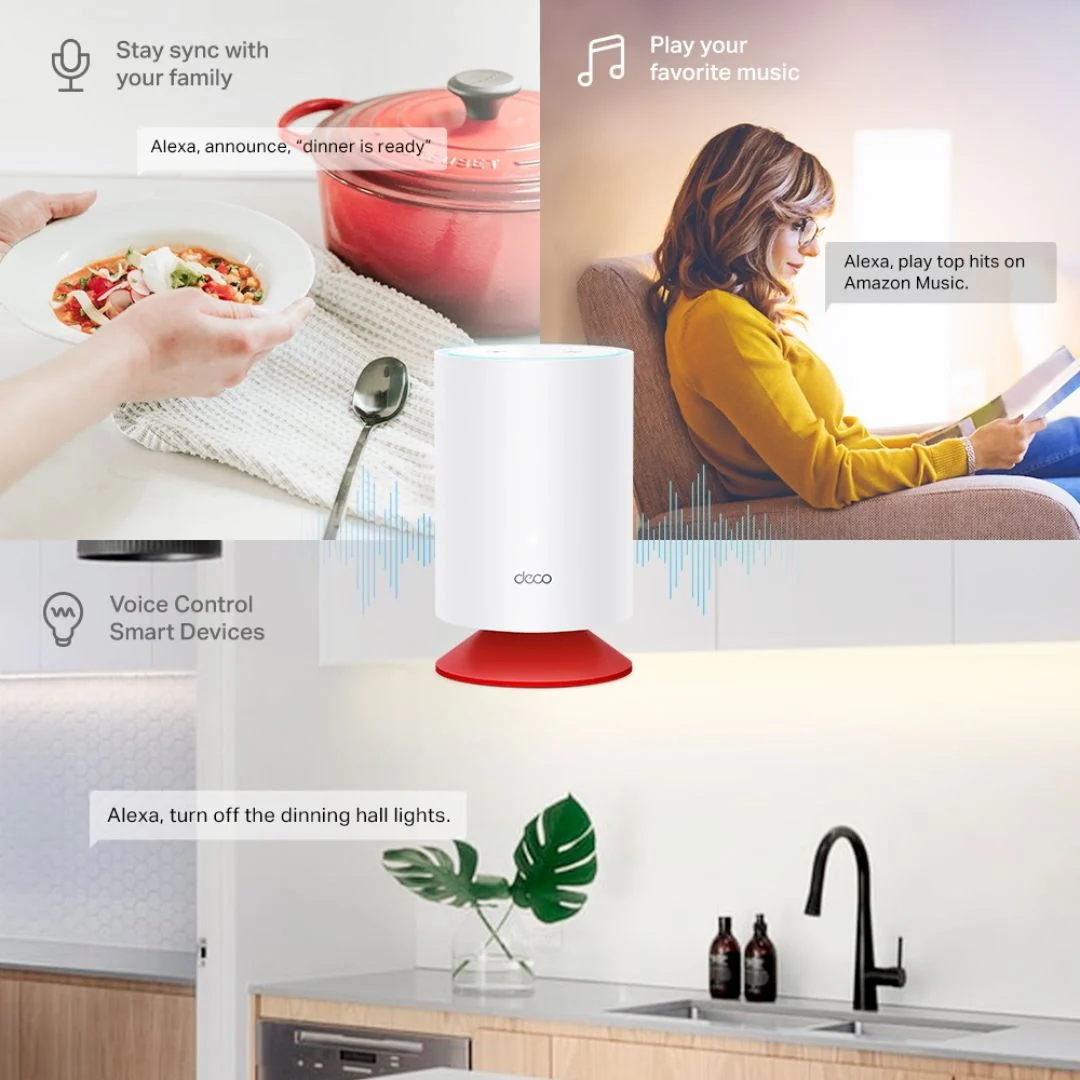 TP-Link Deco Voice X20, AX1800 Mesh Wi-Fi 6 System with Alexa Built-In 2-Pack - Image 4