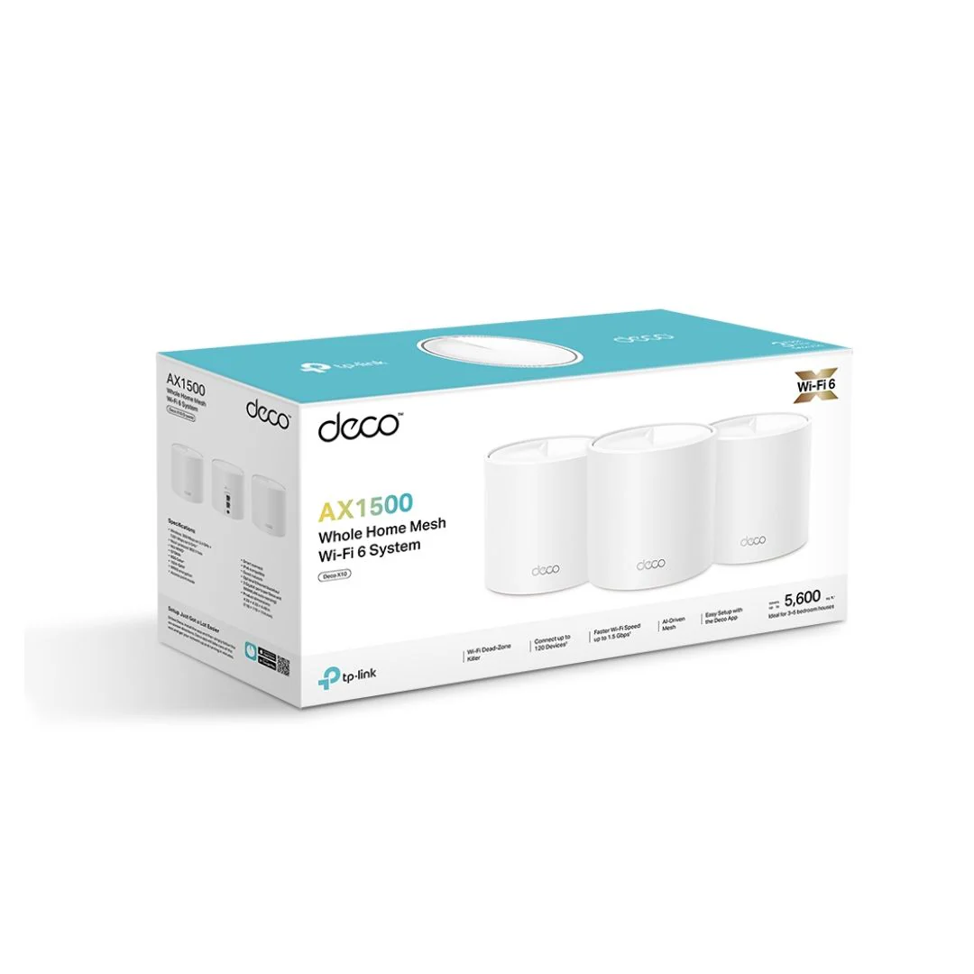 TP-Link Deco X10 AX1500 Whole Home Mesh Wi-Fi 6 System 3-Pack - Image 7