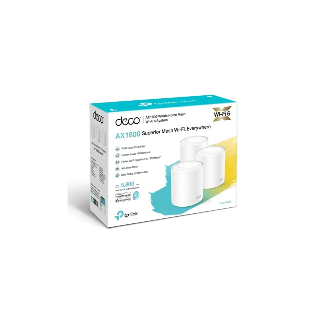 TP-Link Deco X20 AX1800 Whole Home Mesh Wi-Fi 6 System 3-Pack - Image 5