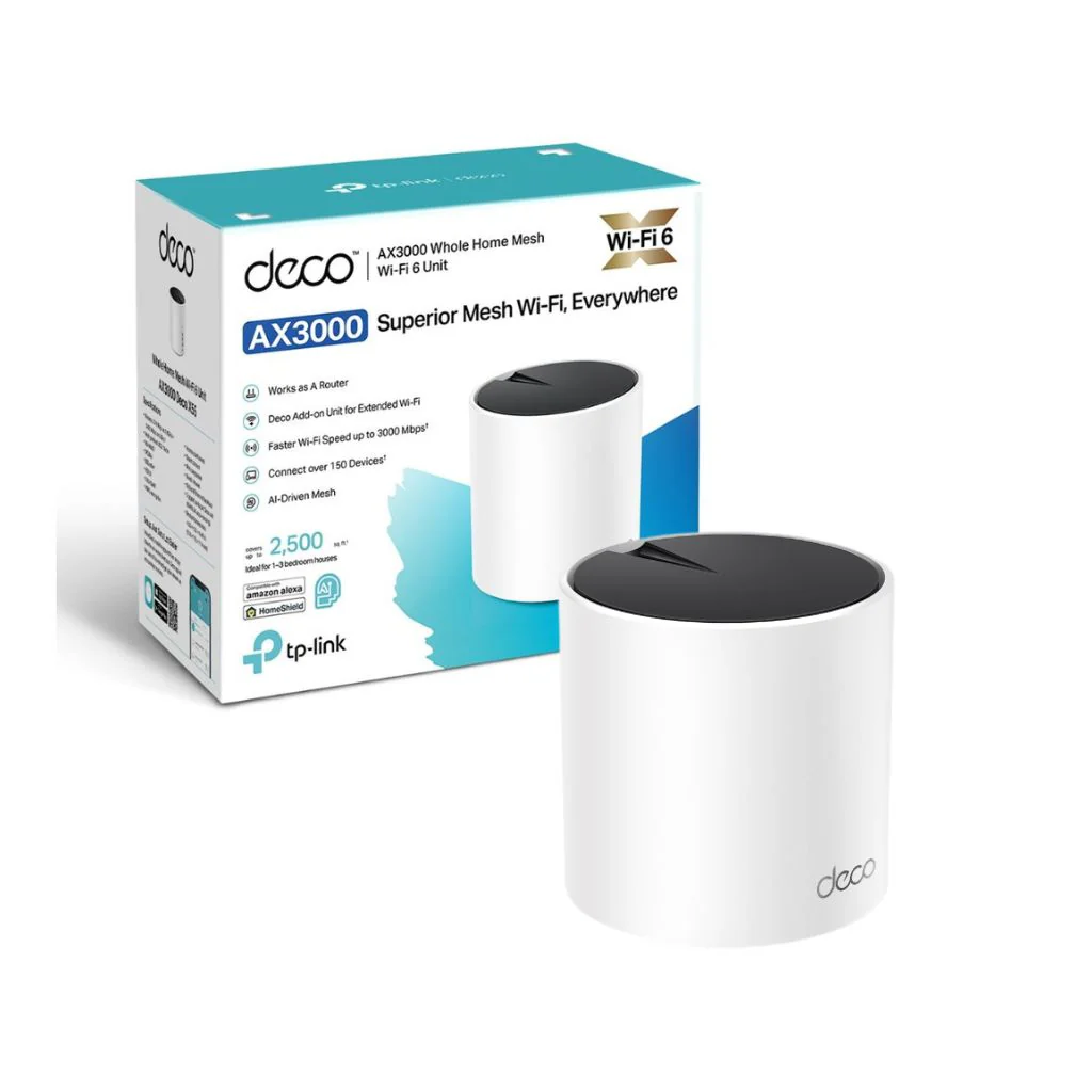 TP-Link Deco X55 AX3000 Whole Home Mesh Wi-Fi 6 System 1-Pack