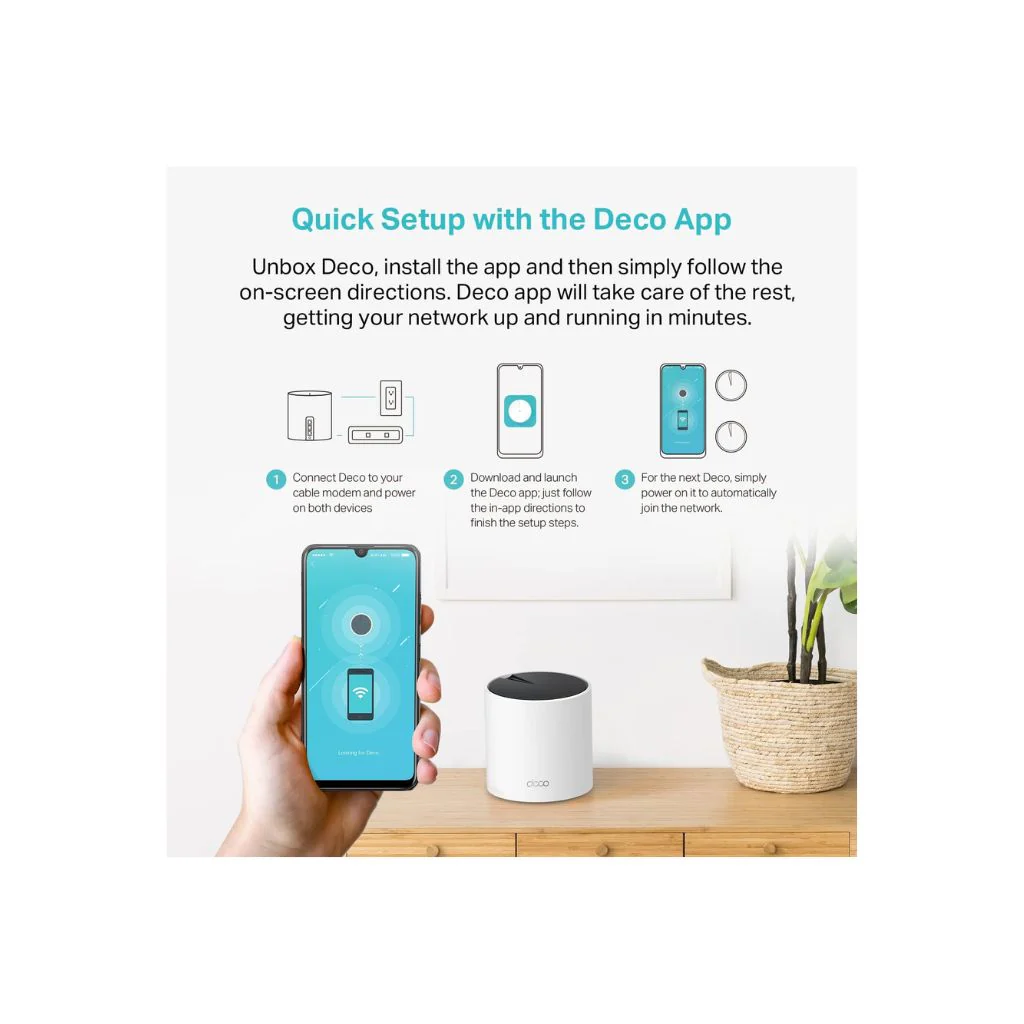 TP-Link Deco X55 AX3000 Whole Home Mesh Wi-Fi 6 System 1-Pack - Image 6