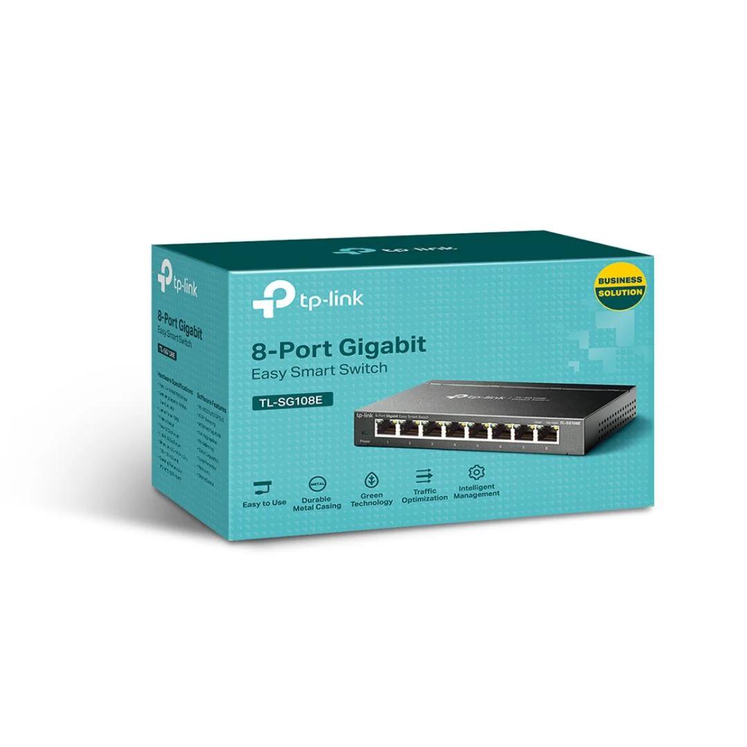 TP-Link TL-SG108E, Gigabit Desktop Switch, 8 Port - Image 4