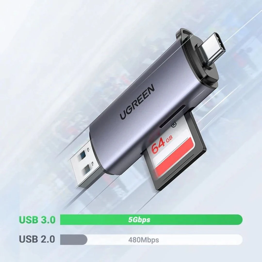 UGREEN CM185 Card Reader USB-C/USB-A - Image 4
