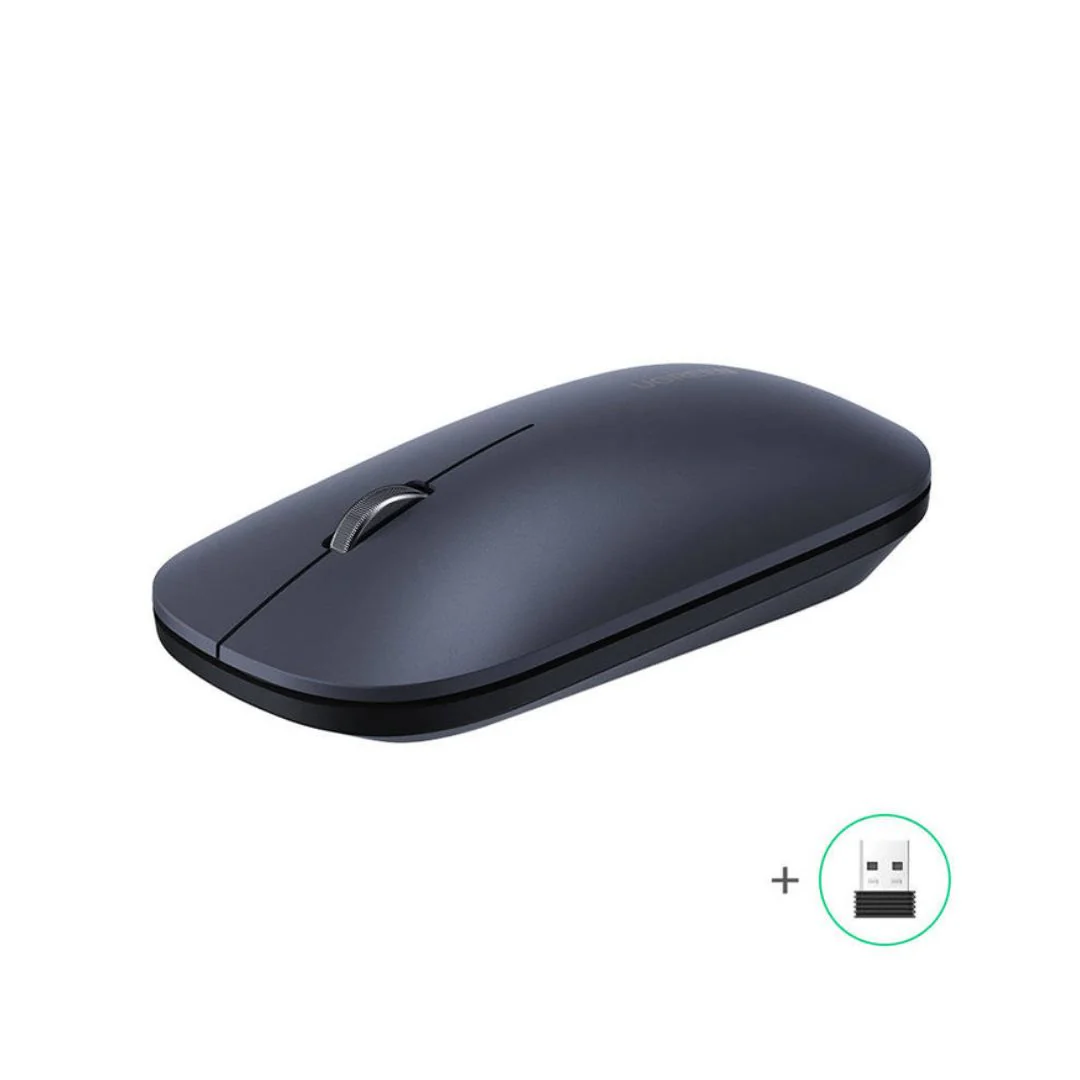UGREEN MU001 USB Optical Wireless Mouse - Black - Image 2