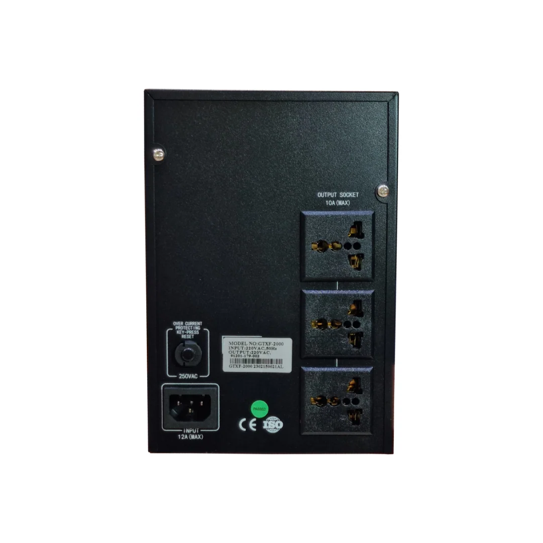 UPS Gaming GeTX GTXF-2000 (2000VA, 2KV) Line interactive, 12V-12A *2 Battery, Red Box - Image 4