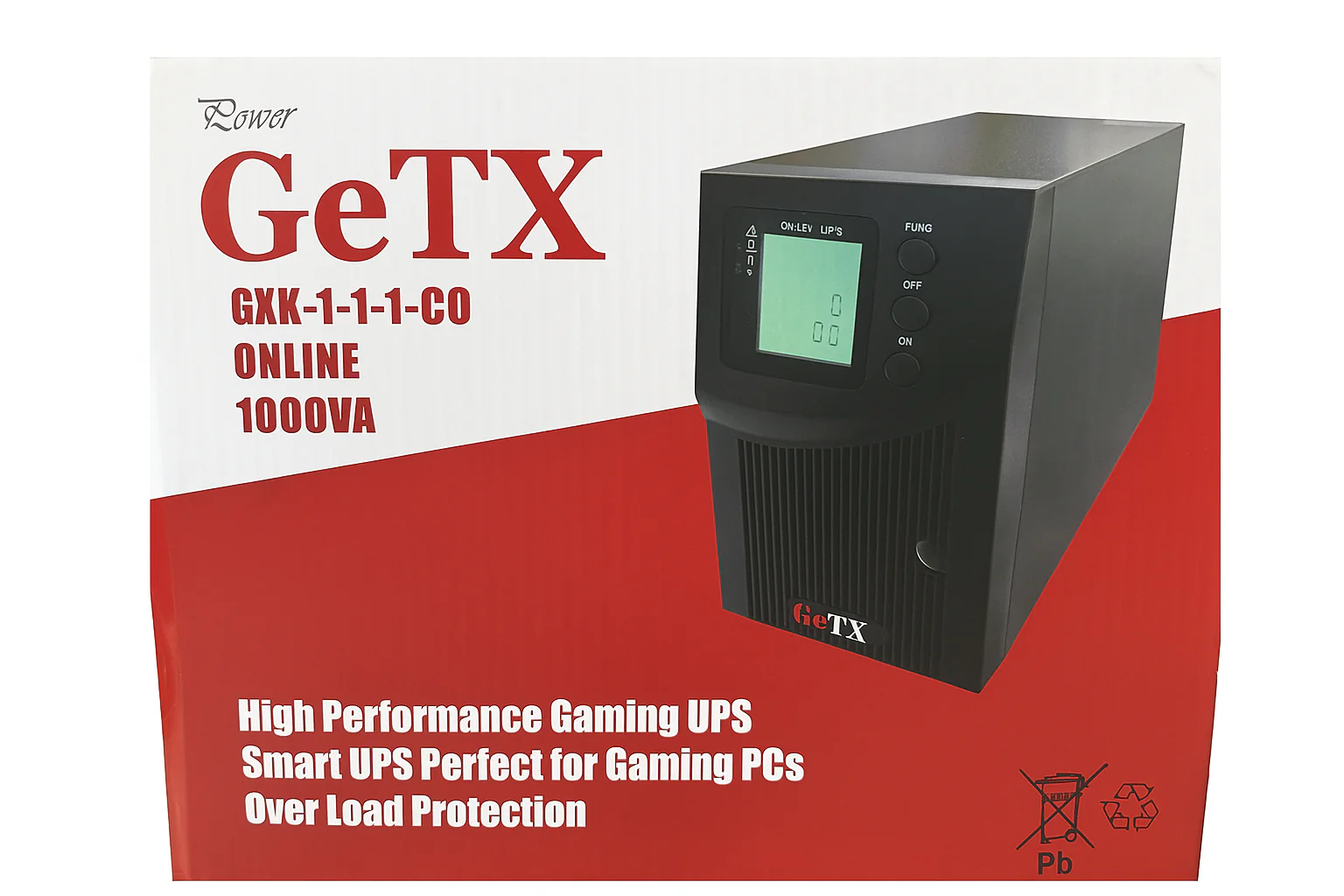 UPS Getx 1000va, 1KV Online - GXK-1-1-1-CO  (LCD, Battery 12V-9A *2) - Image 5