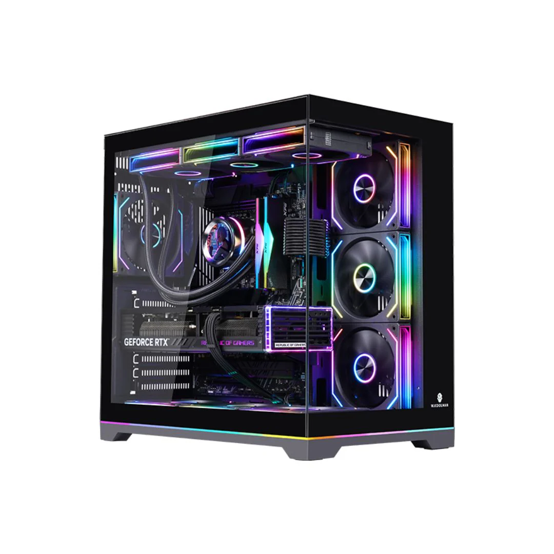 Wjcool Man ROBIN II PLUS SCAR 4 Fan Mid Tower Case - Black