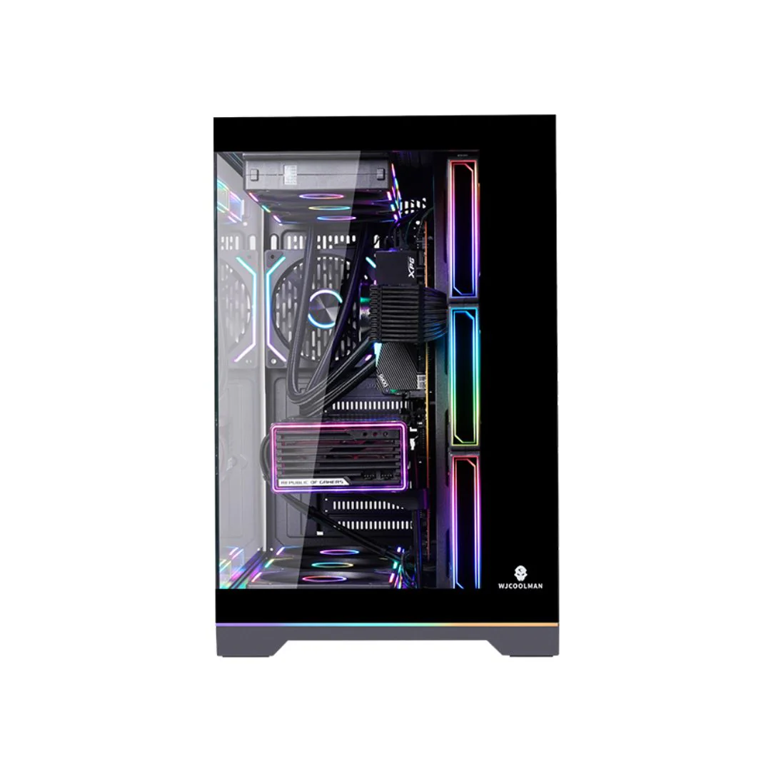 Wjcool Man ROBIN II PLUS SCAR 4 Fan Mid Tower Case - Black - Image 4