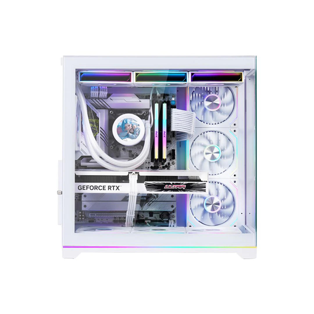 Wjcool Man ROBIN II PLUS SCAR 4 Fan Mid Tower Case - White - Image 3