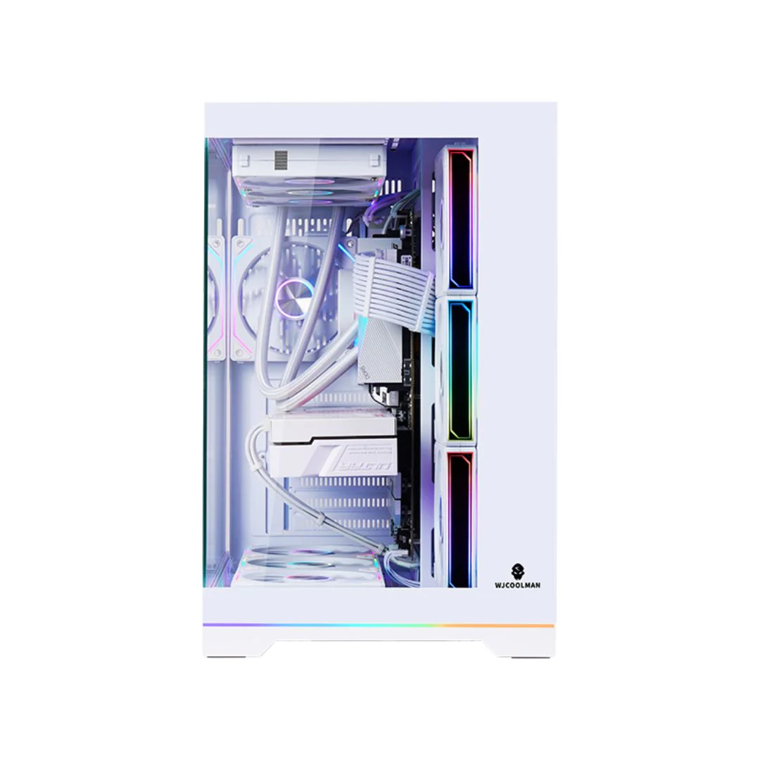 Wjcool Man ROBIN II PLUS SCAR 4 Fan Mid Tower Case - White - Image 4