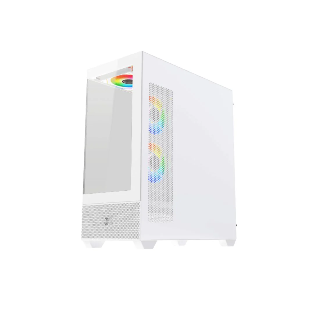 Xigmatek  Alphard Arctic Mid Tower Case - White - Image 4