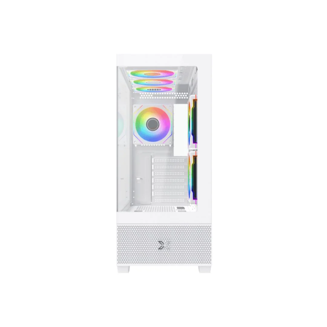 Xigmatek  Alphard Arctic Mid Tower Case - White - Image 5