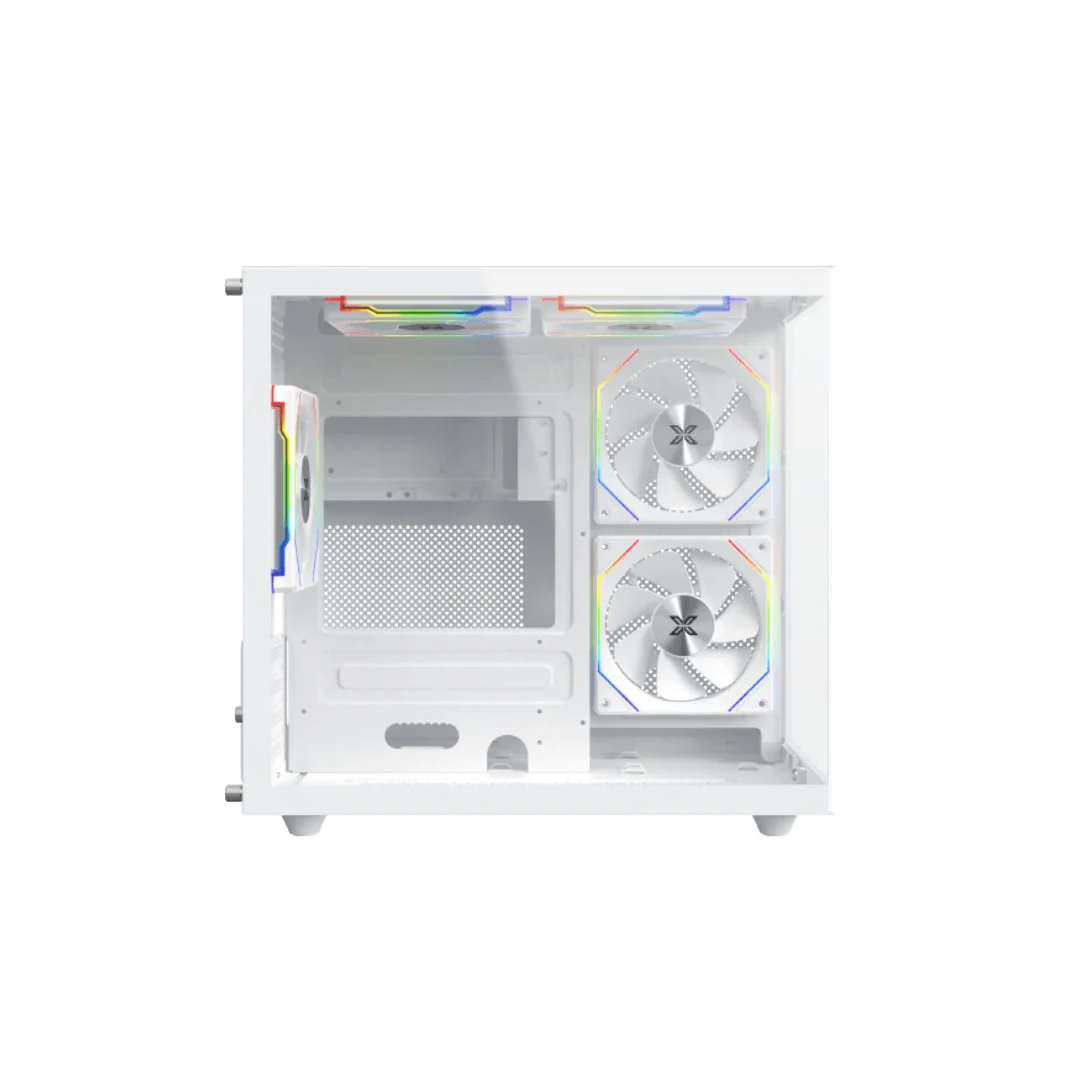 Xigmatek Aqua M Lite Arctic Micro Tower Case - White - Image 2