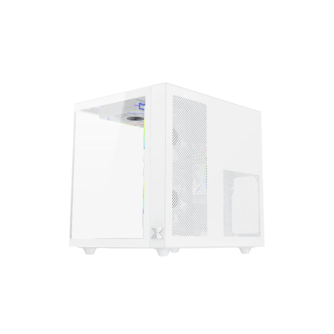 Xigmatek Aqua M Lite Arctic Micro Tower Case - White - Image 3