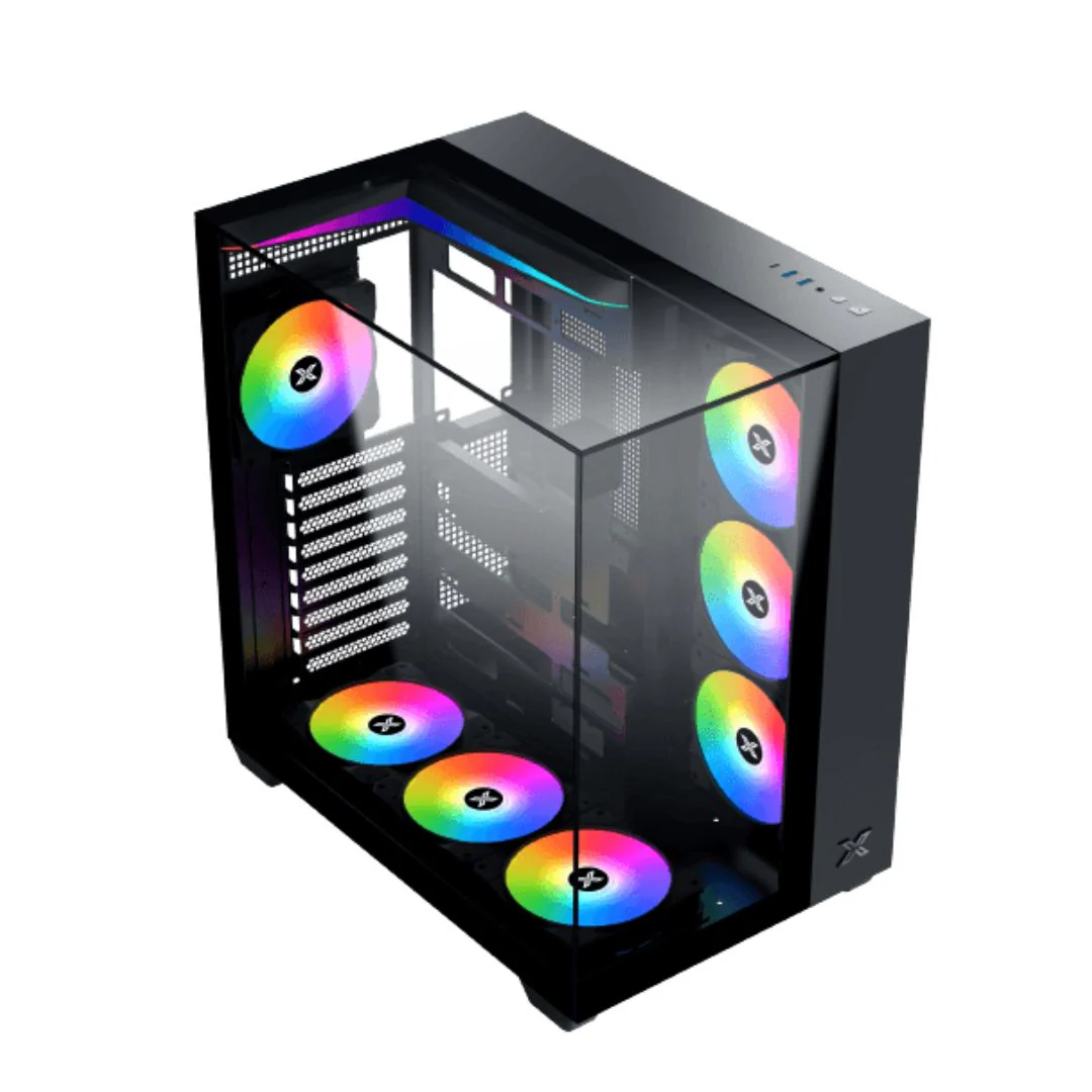 Xigmatek Aqua V Mid Tower Case - Black - Image 2