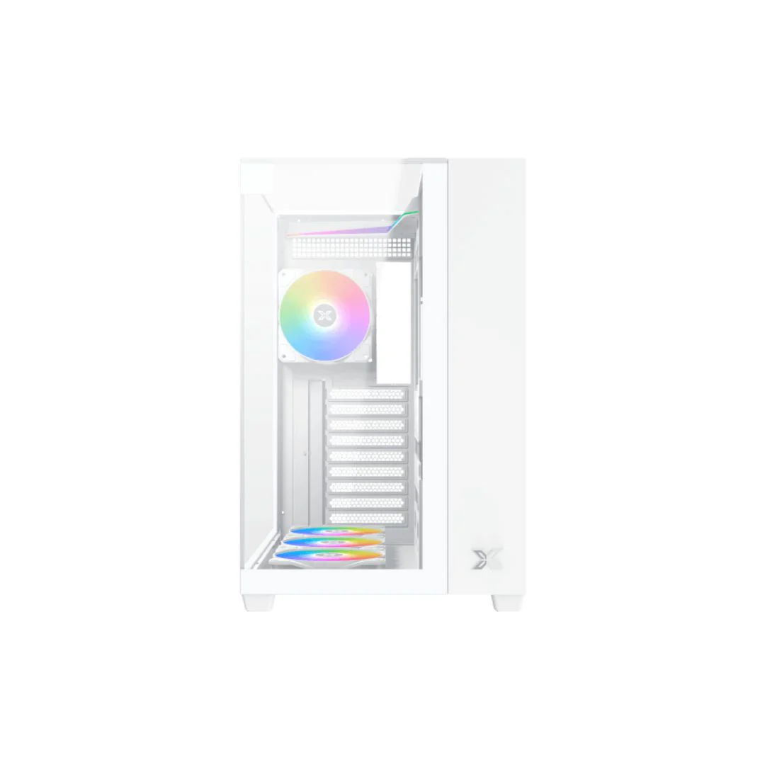 Xigmatek Aqua V Mid Tower Case - Arctic White - Image 2