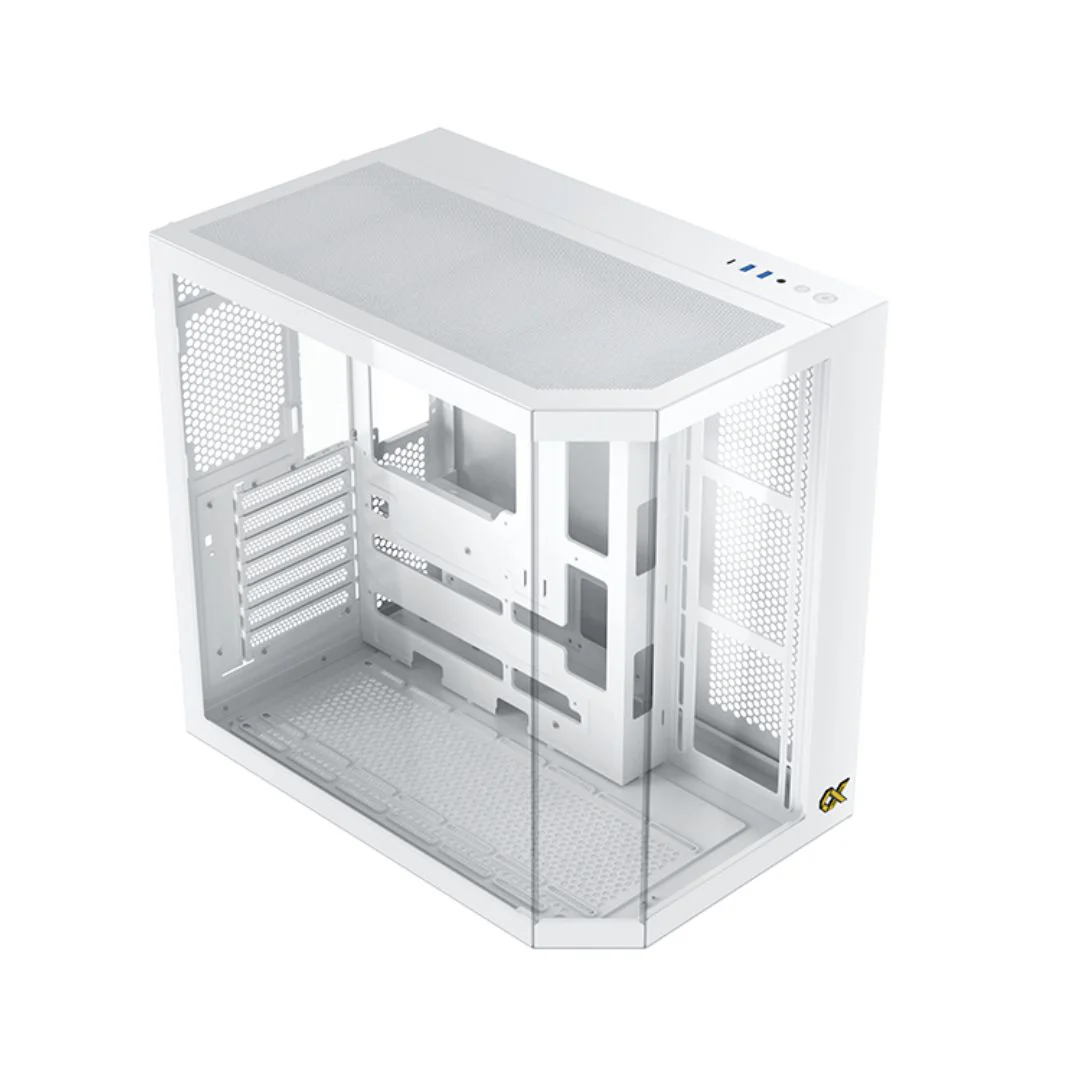 Xigmatek CUBI II Arctic Glass, Mid Tower Case - White - Image 5
