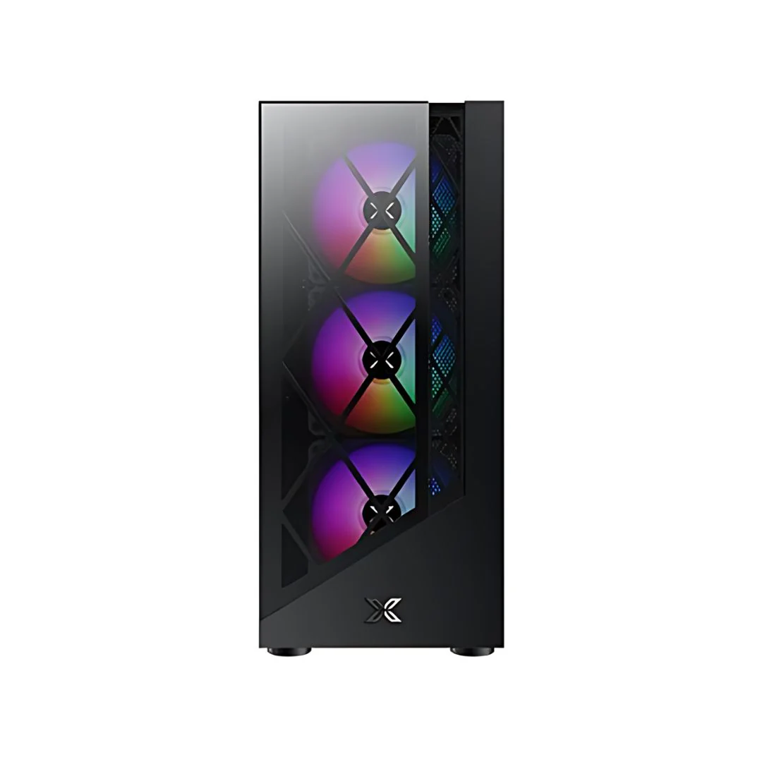 Xigmatek Duke, 4 Fan RGB Mid Tower Case - Black - Image 3