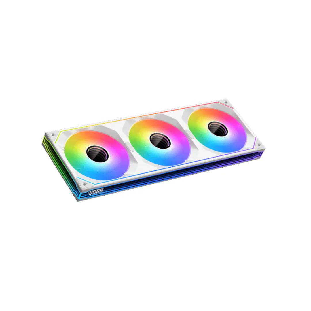 XIGMATEK INFINITY SF360 Digital Arctic 120mm 3-Fan Pack - White